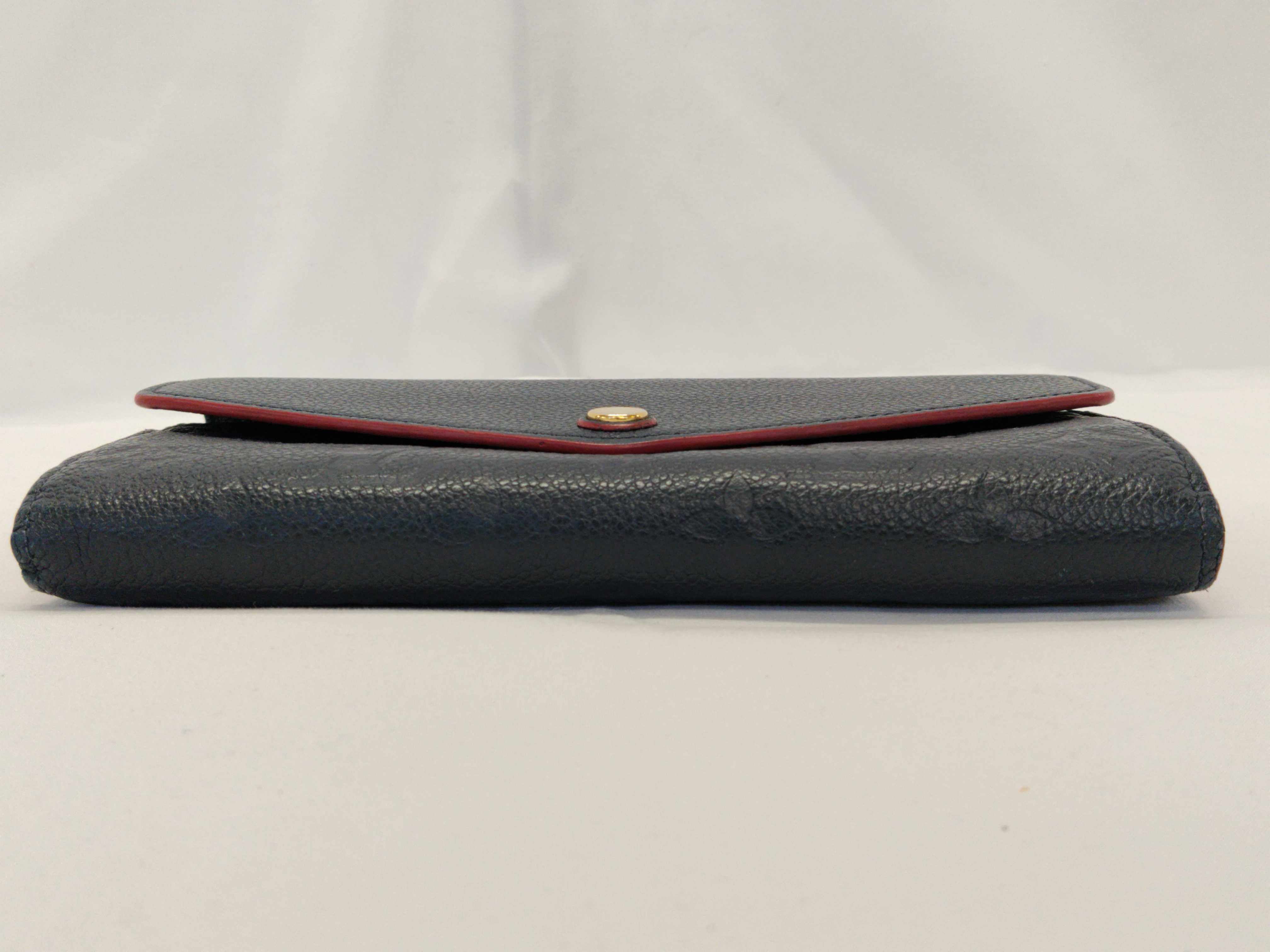 Monogram Empreinte Portefeuille Sarah Marine Rouge M62125 Wallet — view 4
