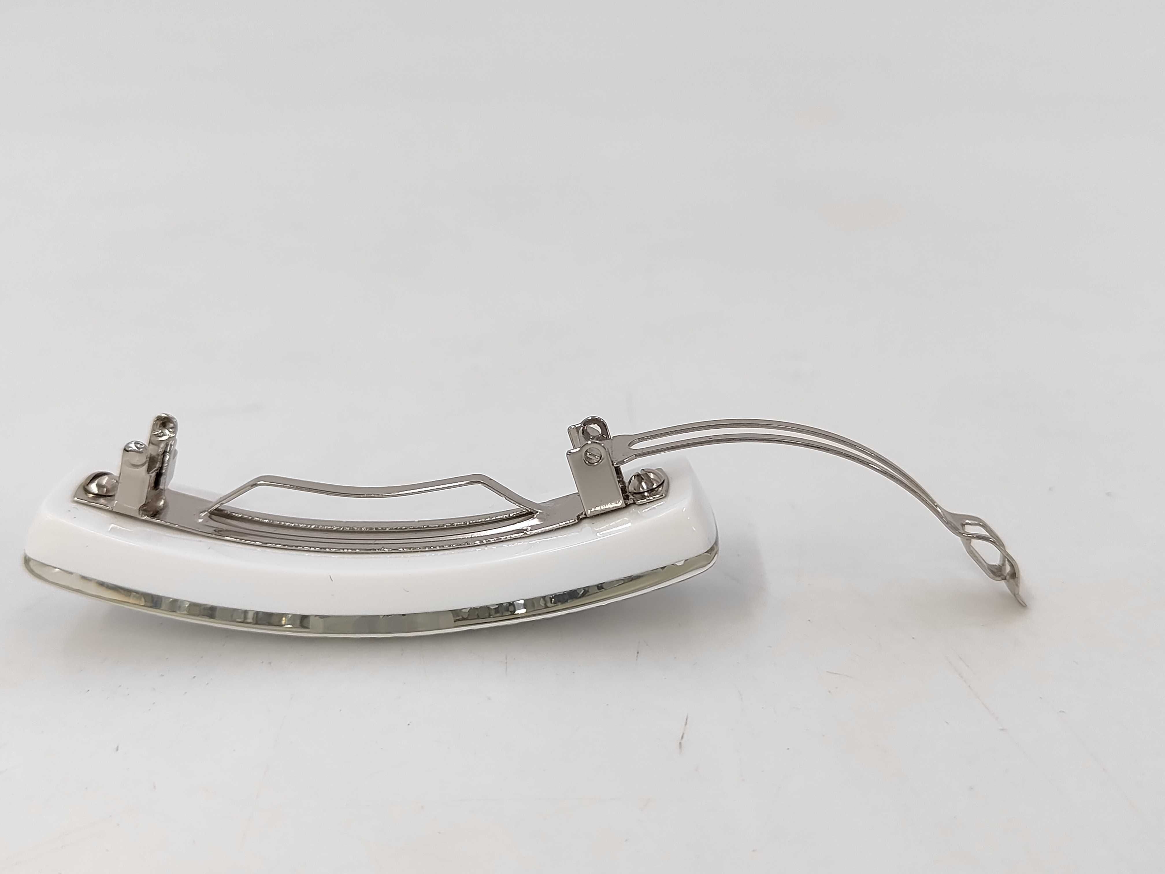 Barrette, Glitter, Coco Mark, Silver, D25C, Hair Accessory — view 3