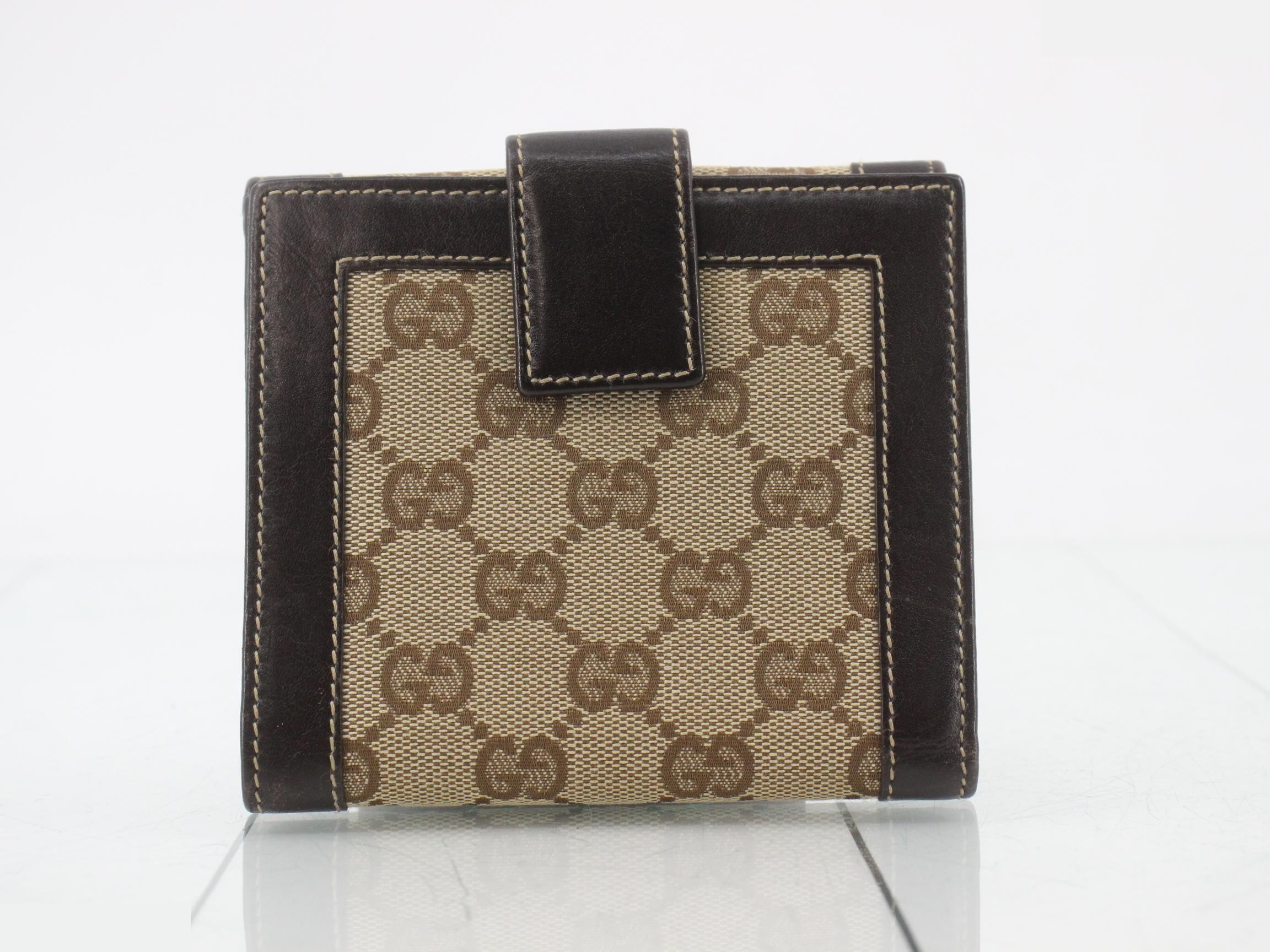 GG Canvas Bi-fold Wallet, Brown — view 2