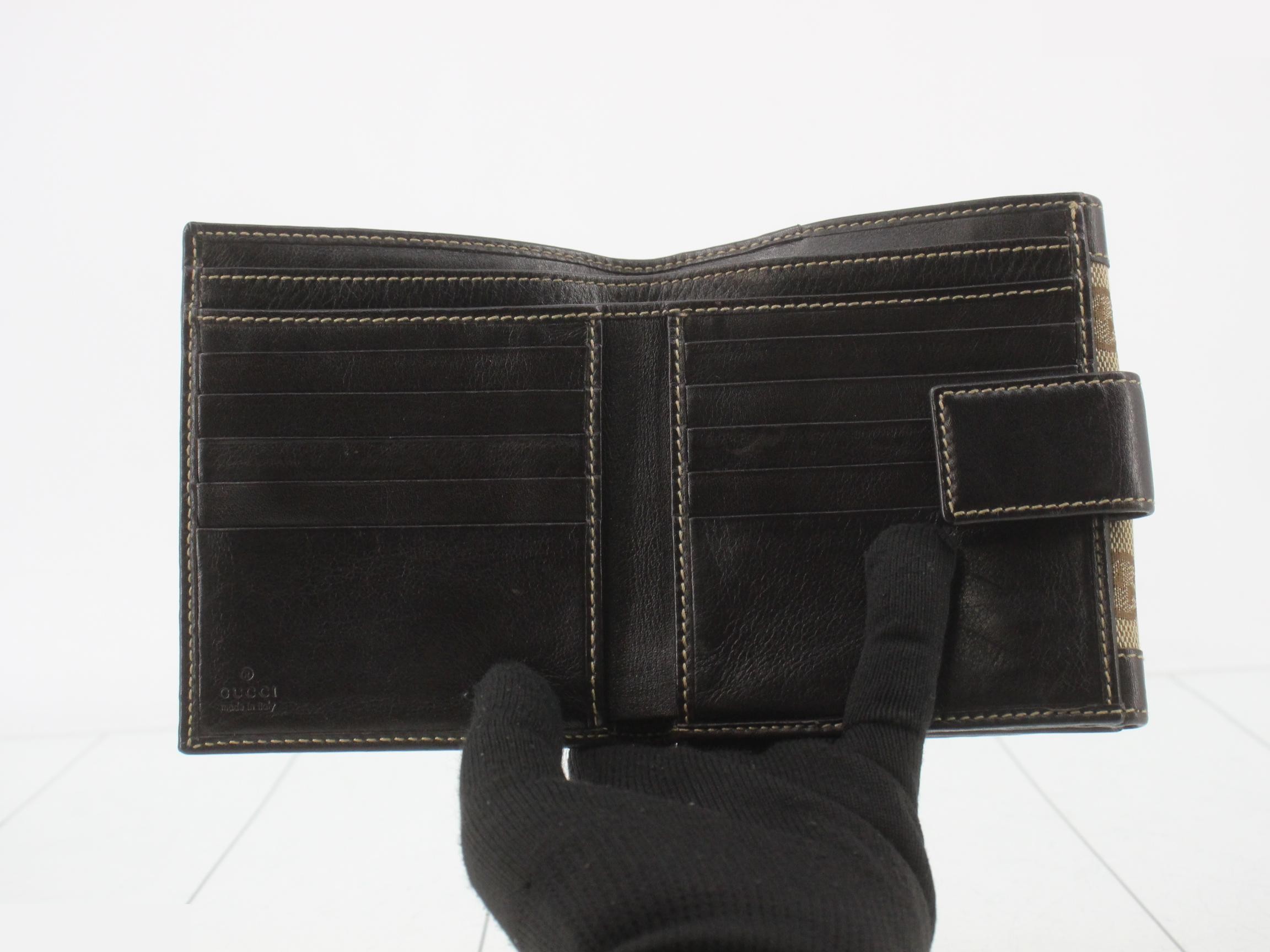 GG Canvas Bi-fold Wallet, Brown — view 4