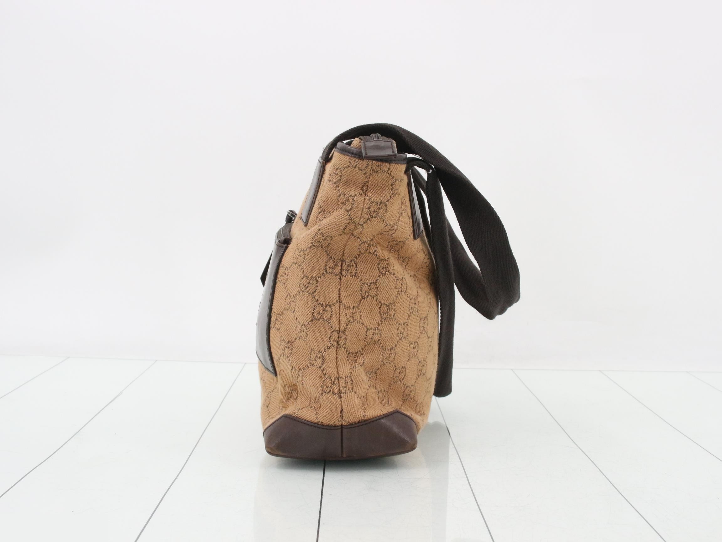 GG Canvas Shoulder Bag, Brown, 28893 1705 — view 3