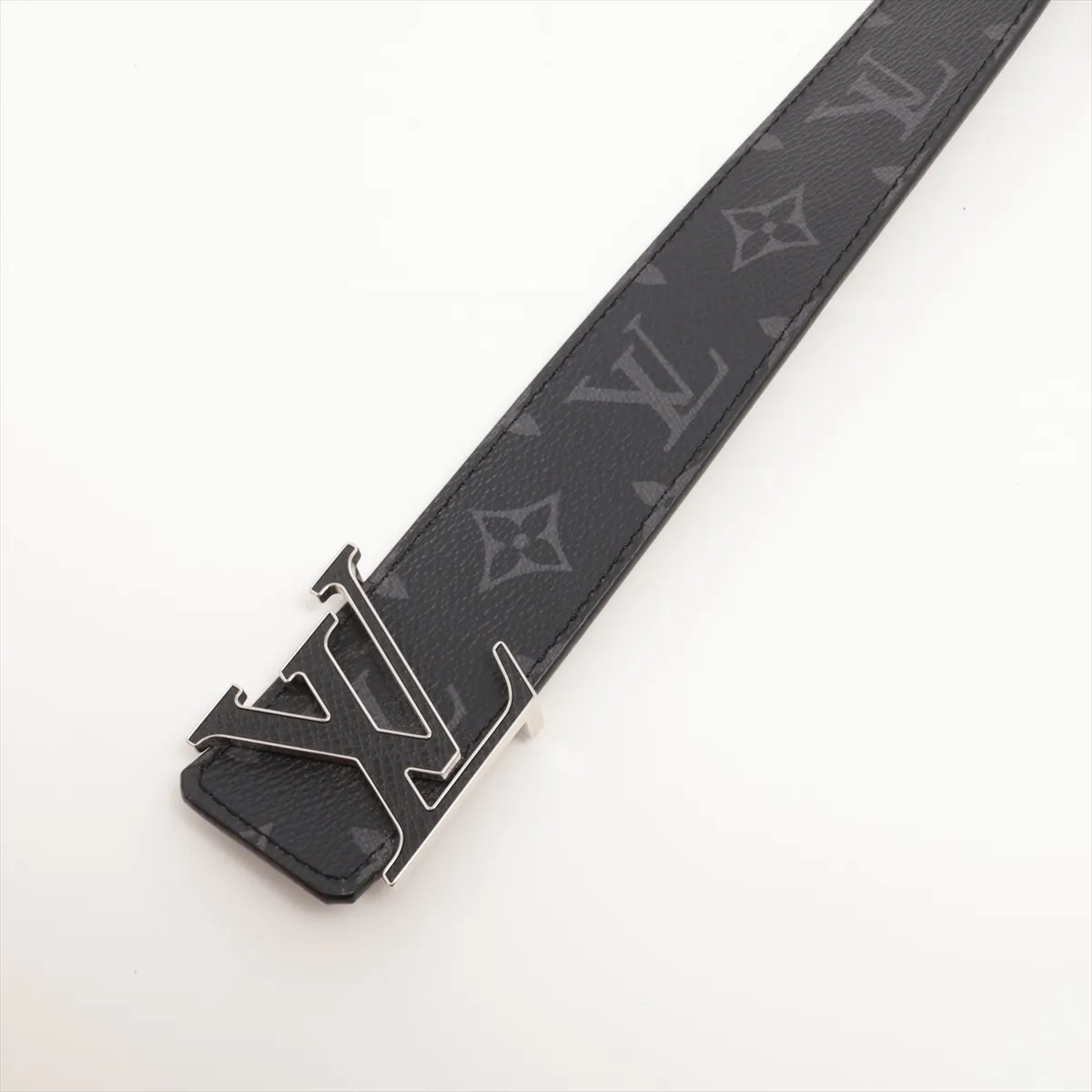 Louis Vuitton M0157 Monogram Eclipse Suntulle BC1293 Belt 85 PVC x Leather Black — view 2