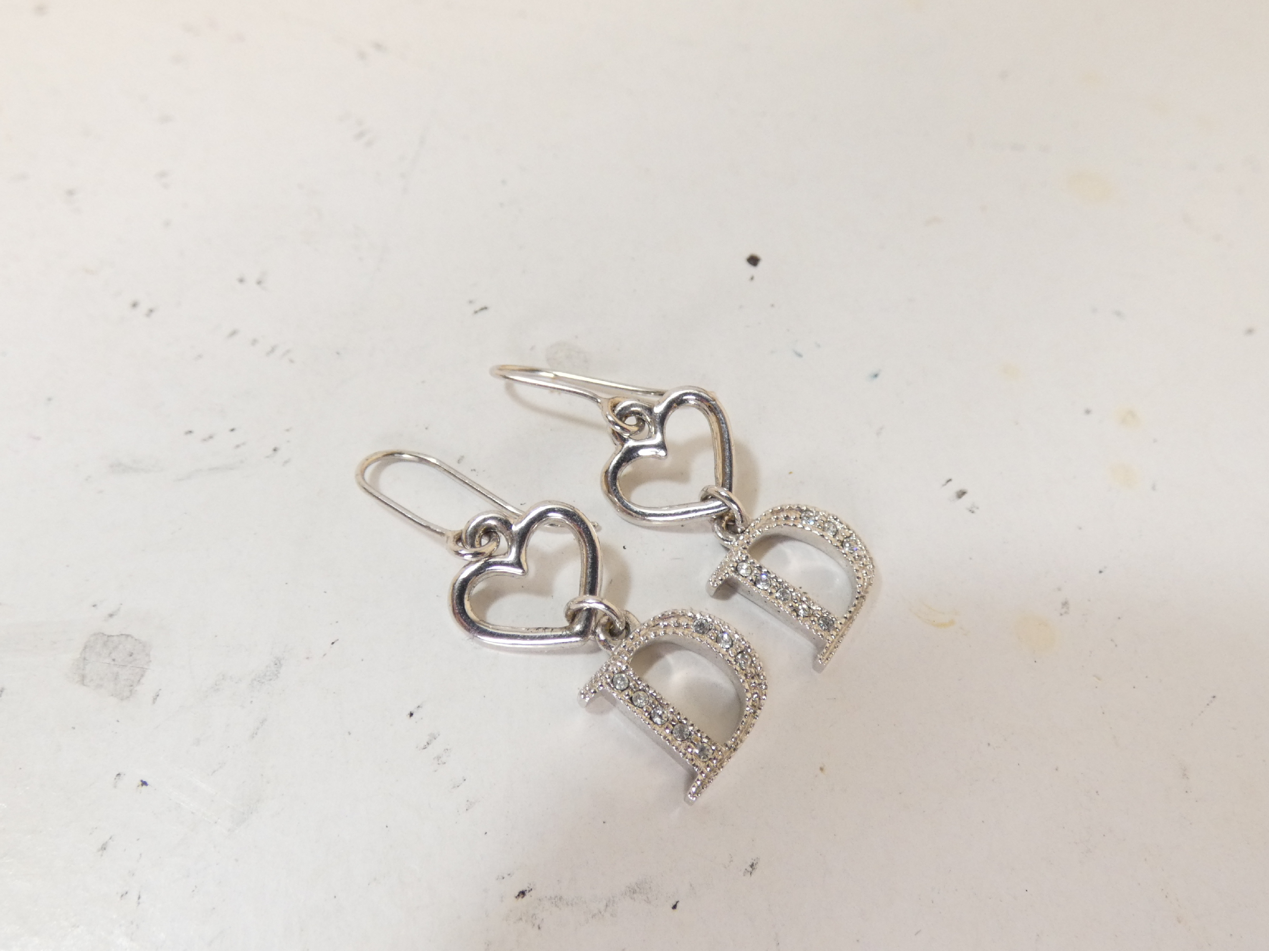 Logo Heart Earrings — view 2