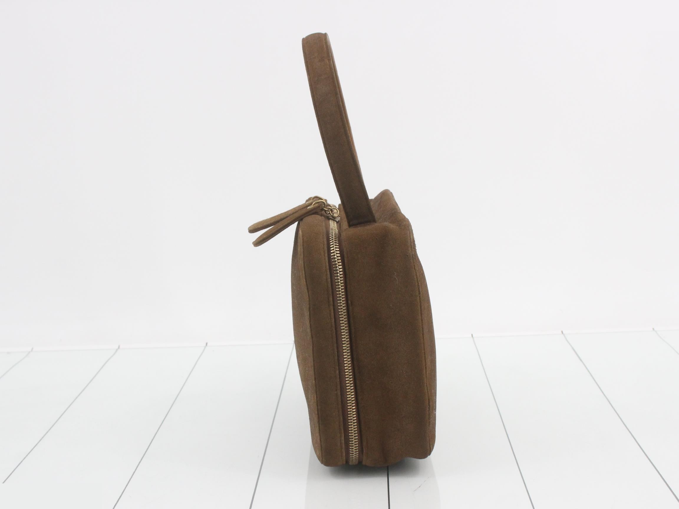 Vanity bag, suede, Coco Mark, handbag — view 3