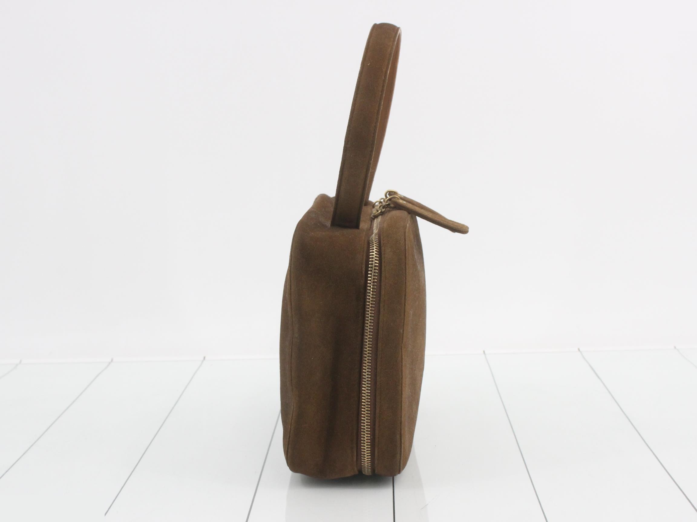 Vanity bag, suede, Coco Mark, handbag — view 4