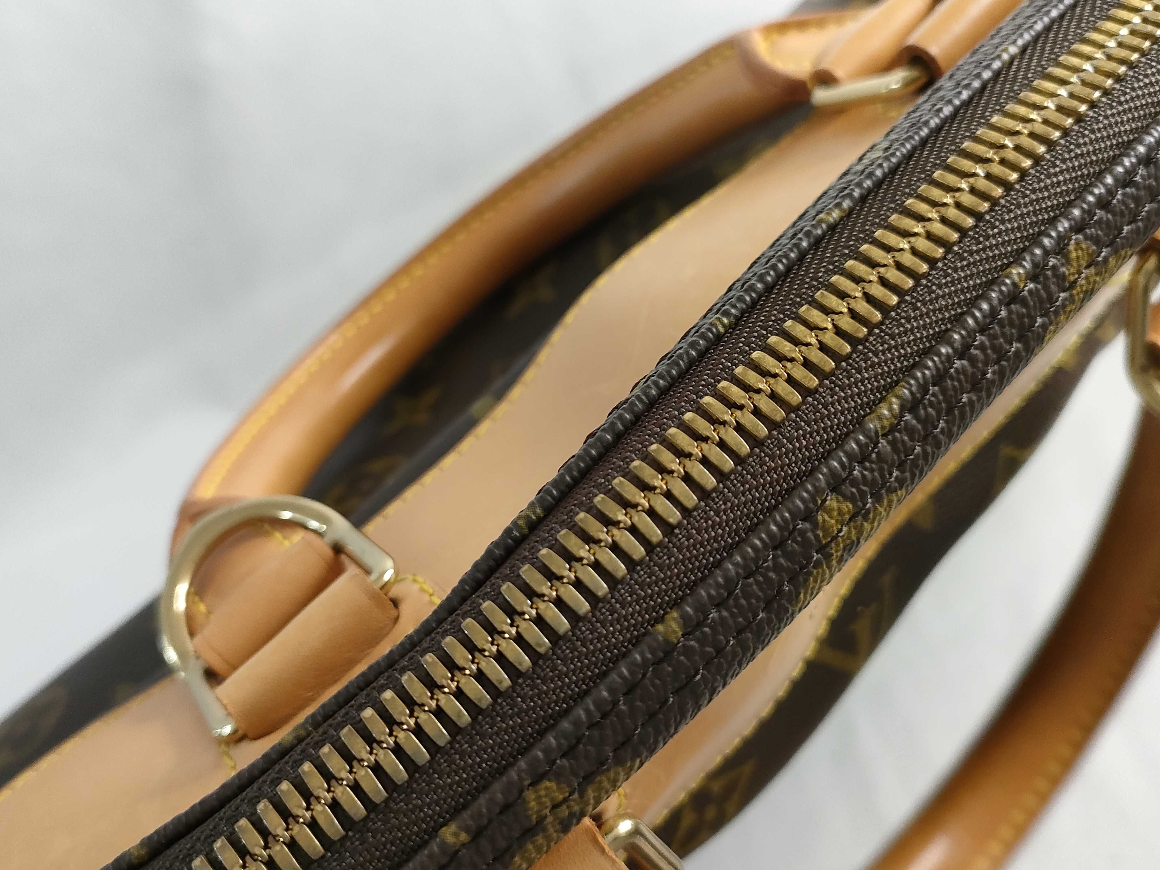Monogram FR- Monogram Alize 24H M41399 Brown Bag Boston Bag — view 9