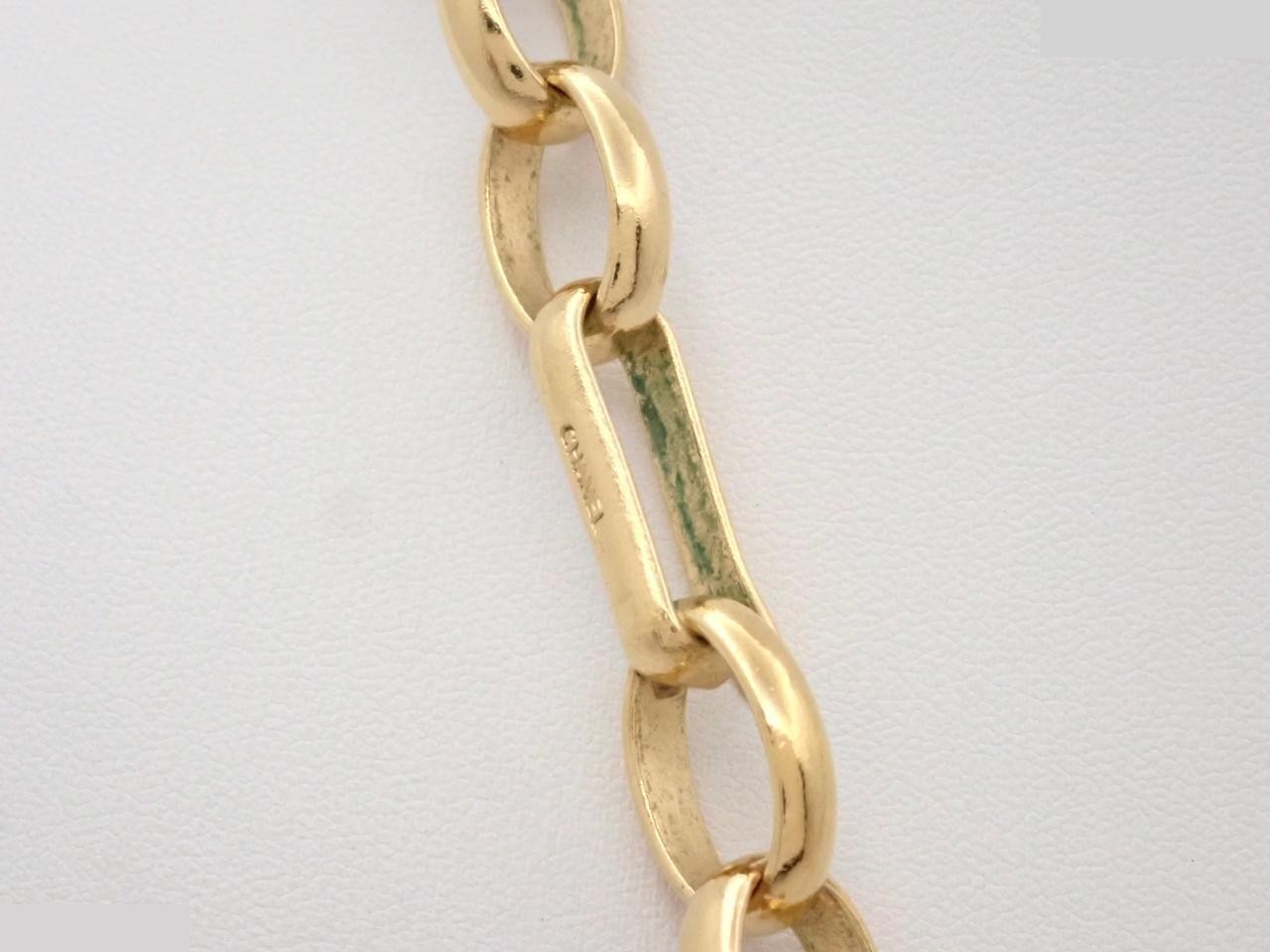 necklace, gold color, chain approximately 80cm — view 2