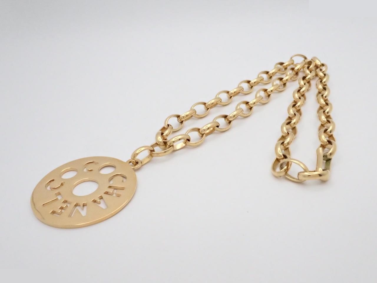necklace, gold color, chain approximately 80cm — view 3