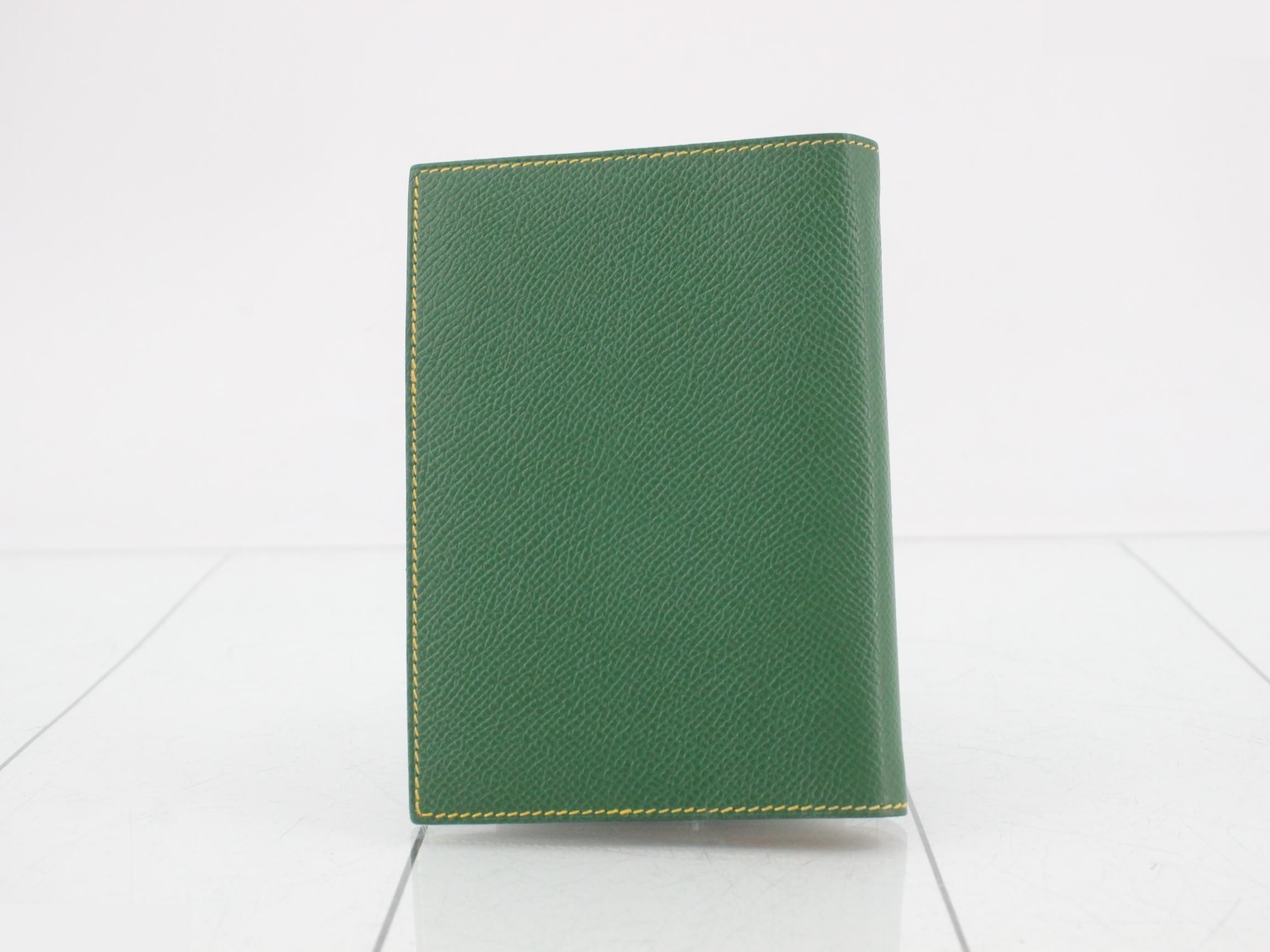Agenda Cover 《PM》 Courchevel Green/Yellow B Stamp — view 2