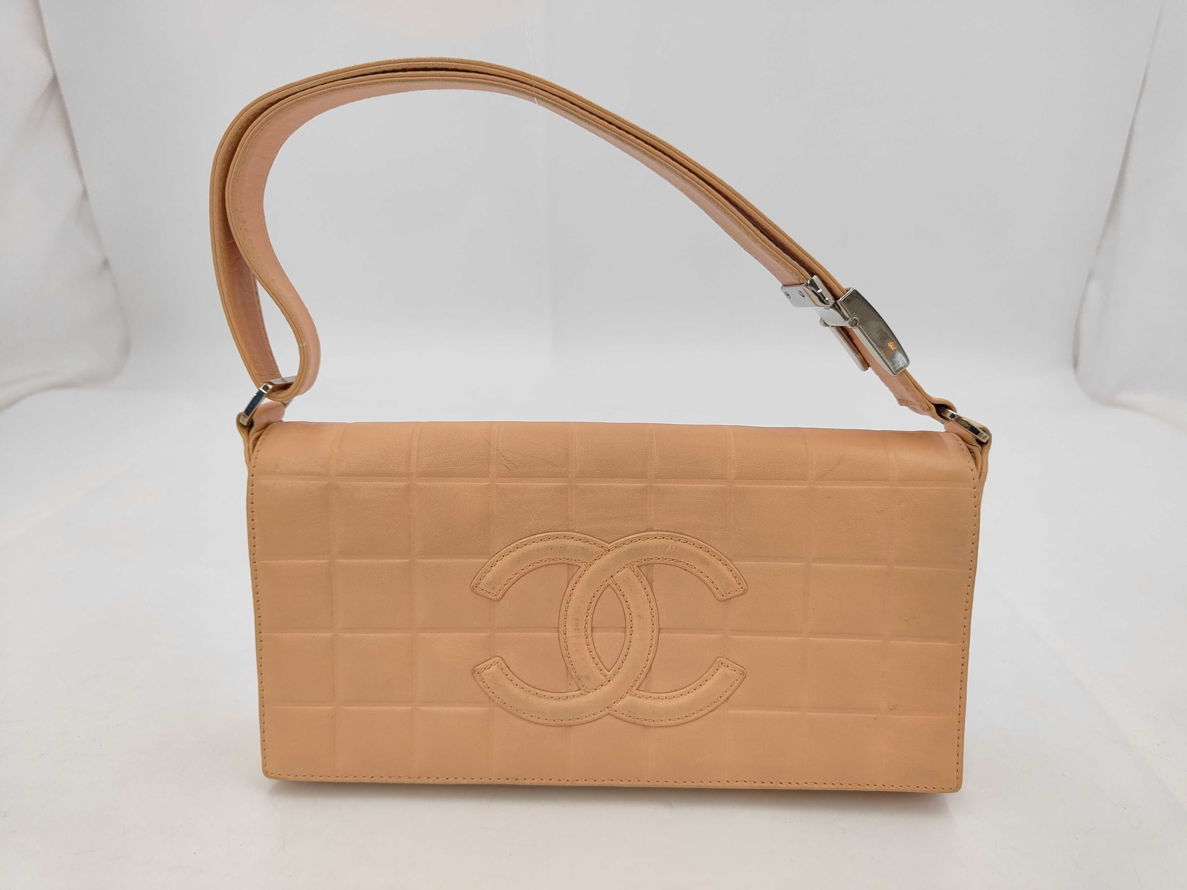 Chocolate Bar Shoulder Bag, Pink Lambskin Bag