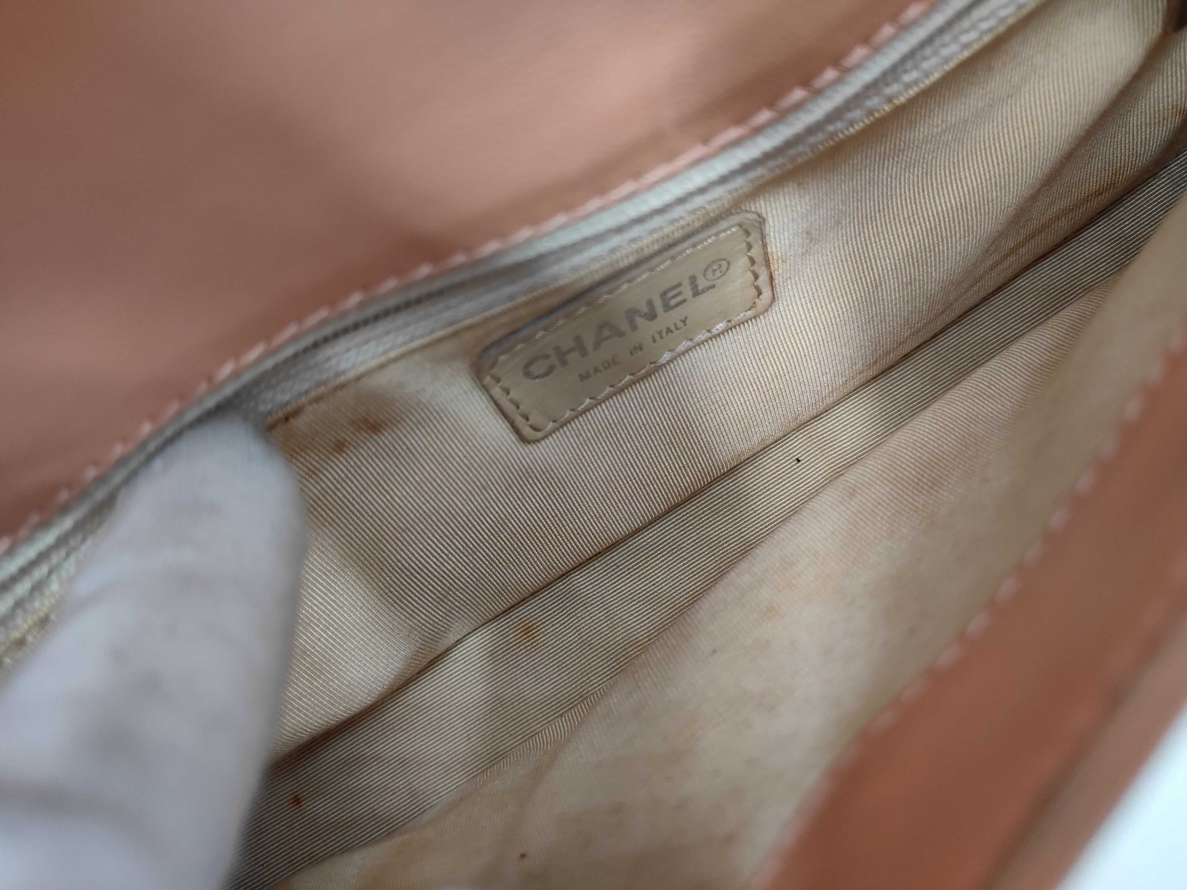 Chocolate Bar Shoulder Bag, Pink Lambskin Bag — view 8