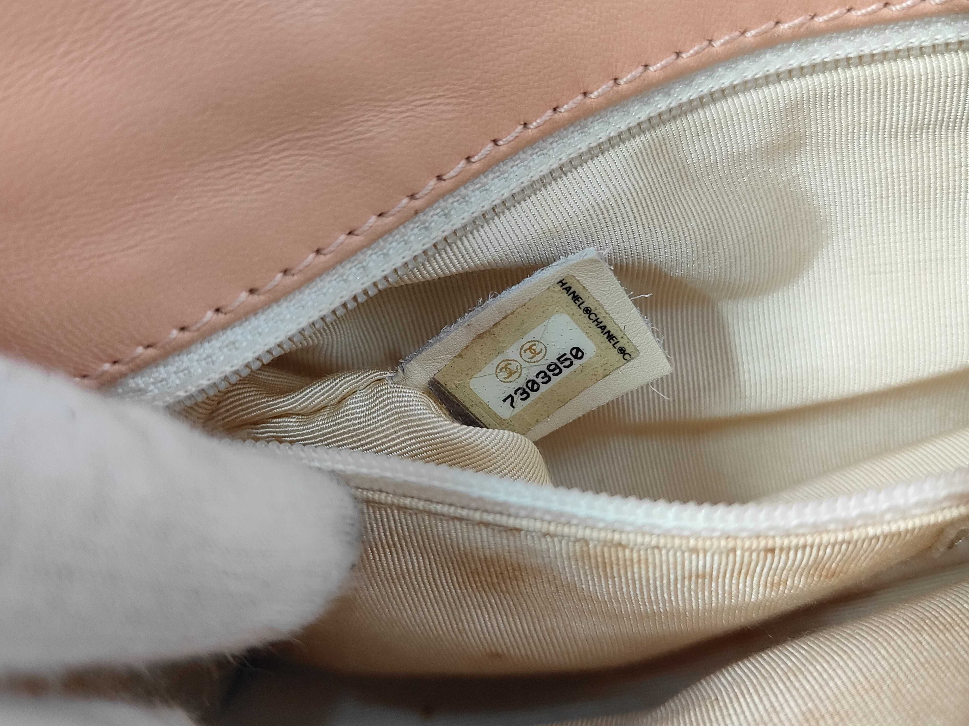 Chocolate Bar Shoulder Bag, Pink Lambskin Bag — view 10