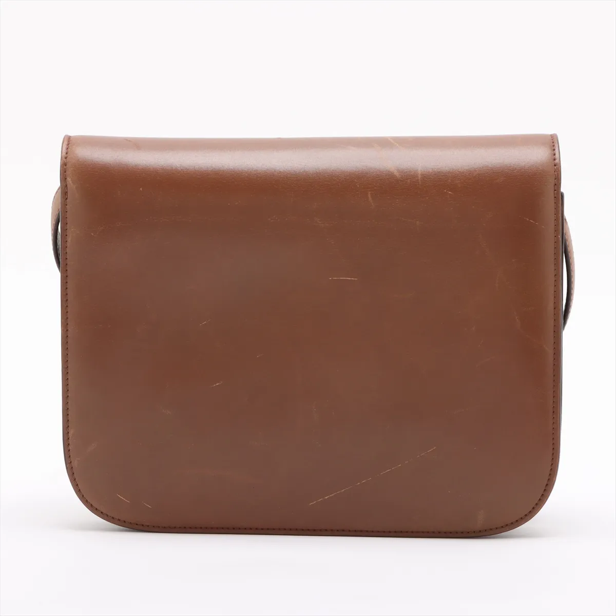 Classic Box Leather Shoulder Bag Brown — view 2