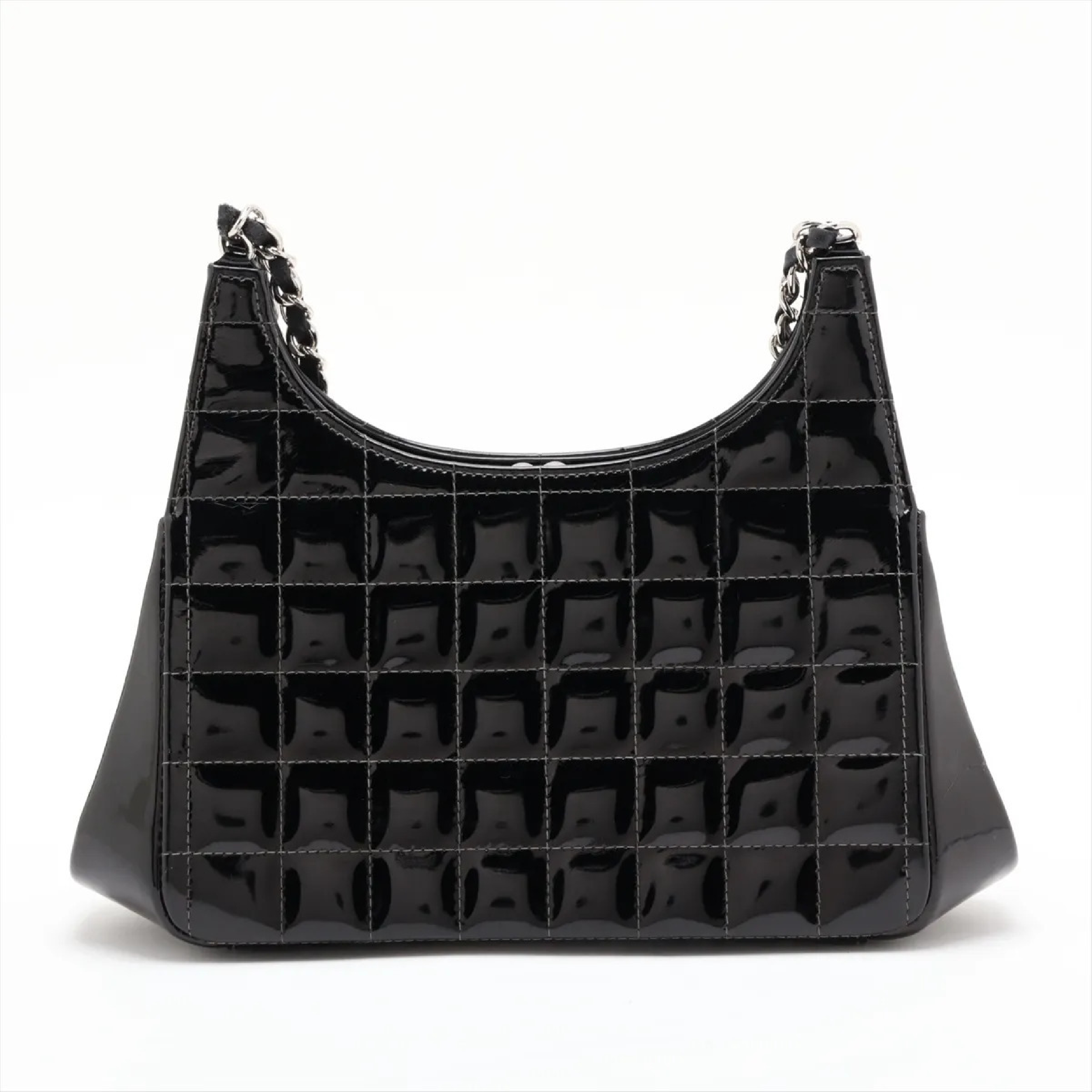 Chocolate Bar Patent Leather Chain Shoulder Bag (Serial Number 6) — view 2