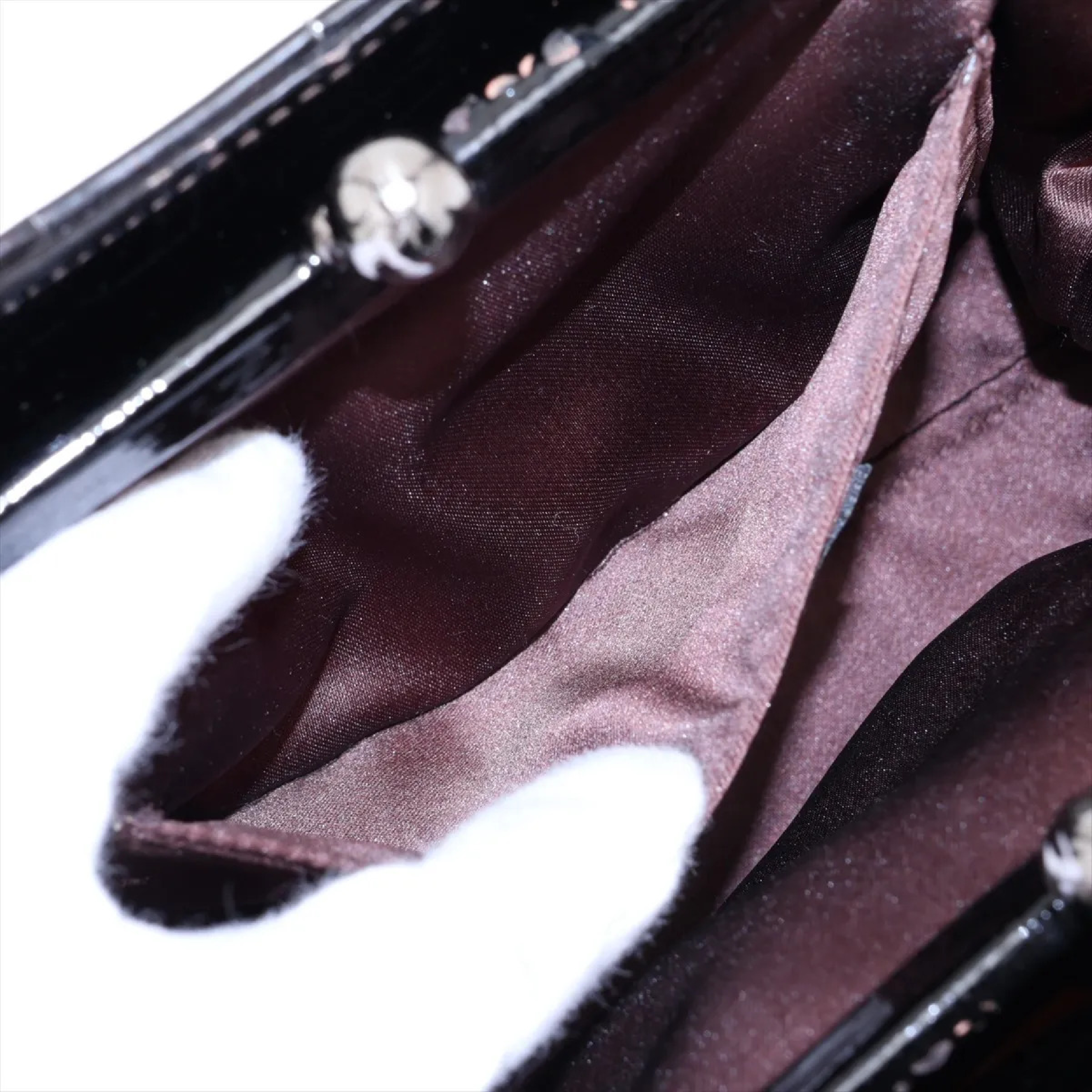 Chocolate Bar Patent Leather Chain Shoulder Bag (Serial Number 6) — view 7