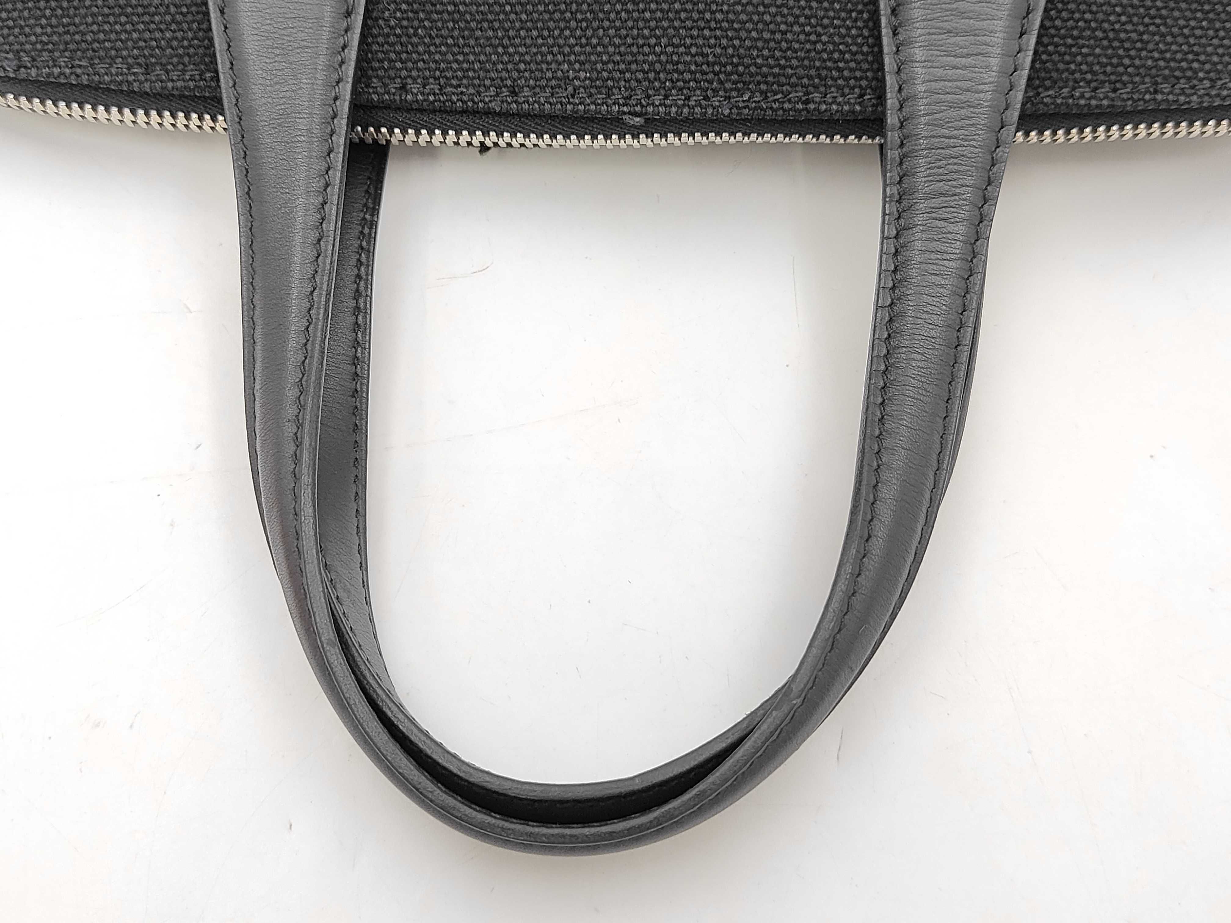 Sac Ybou PM Toile Canvas x Leather Black Handbag — view 3