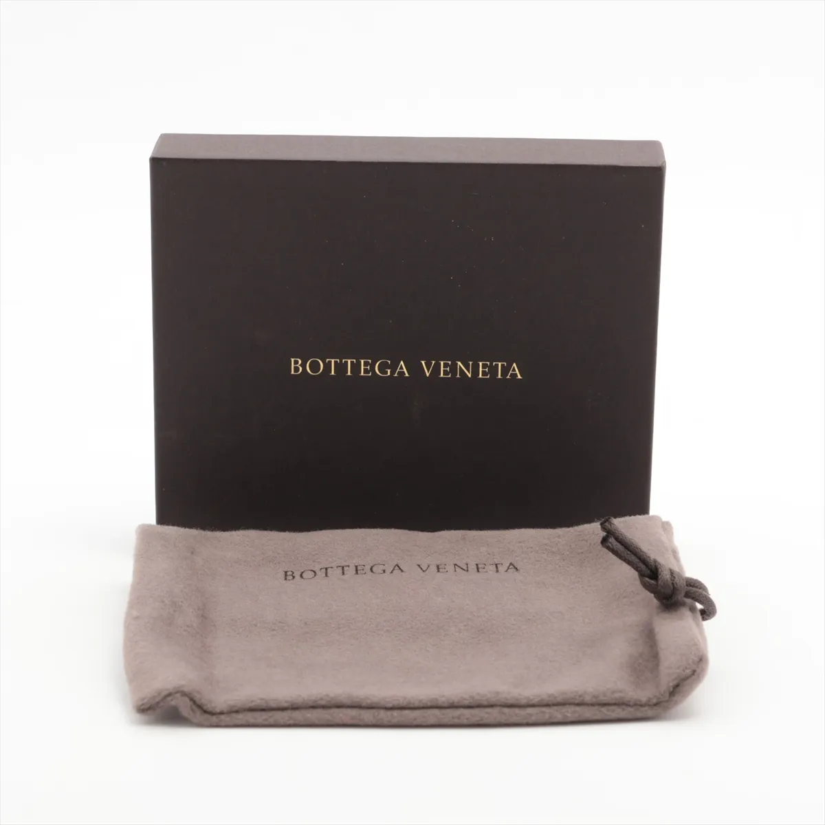 Intrecciato Bag Charm Leather x Metal White Scratching Fuzzing — view 6