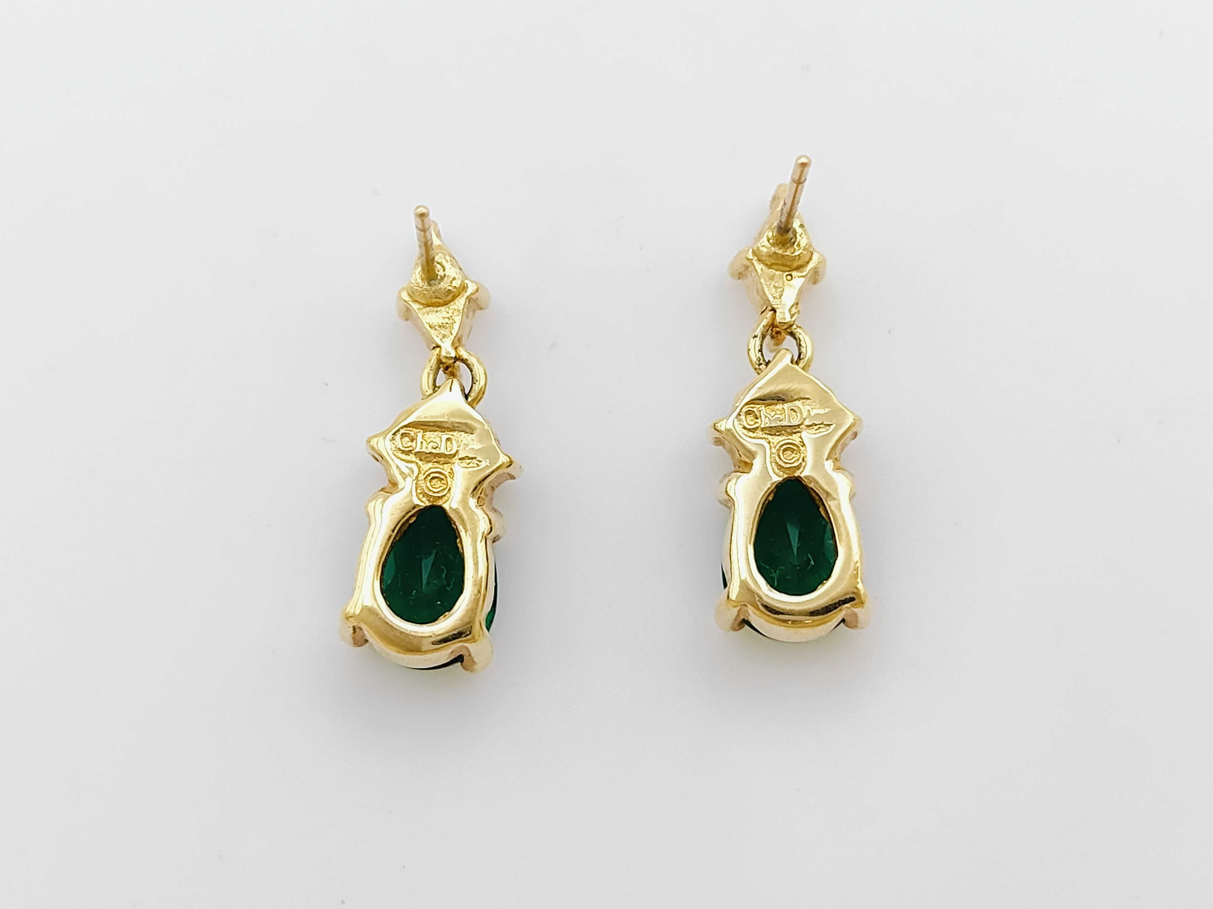 rhinestone earrings — view 2