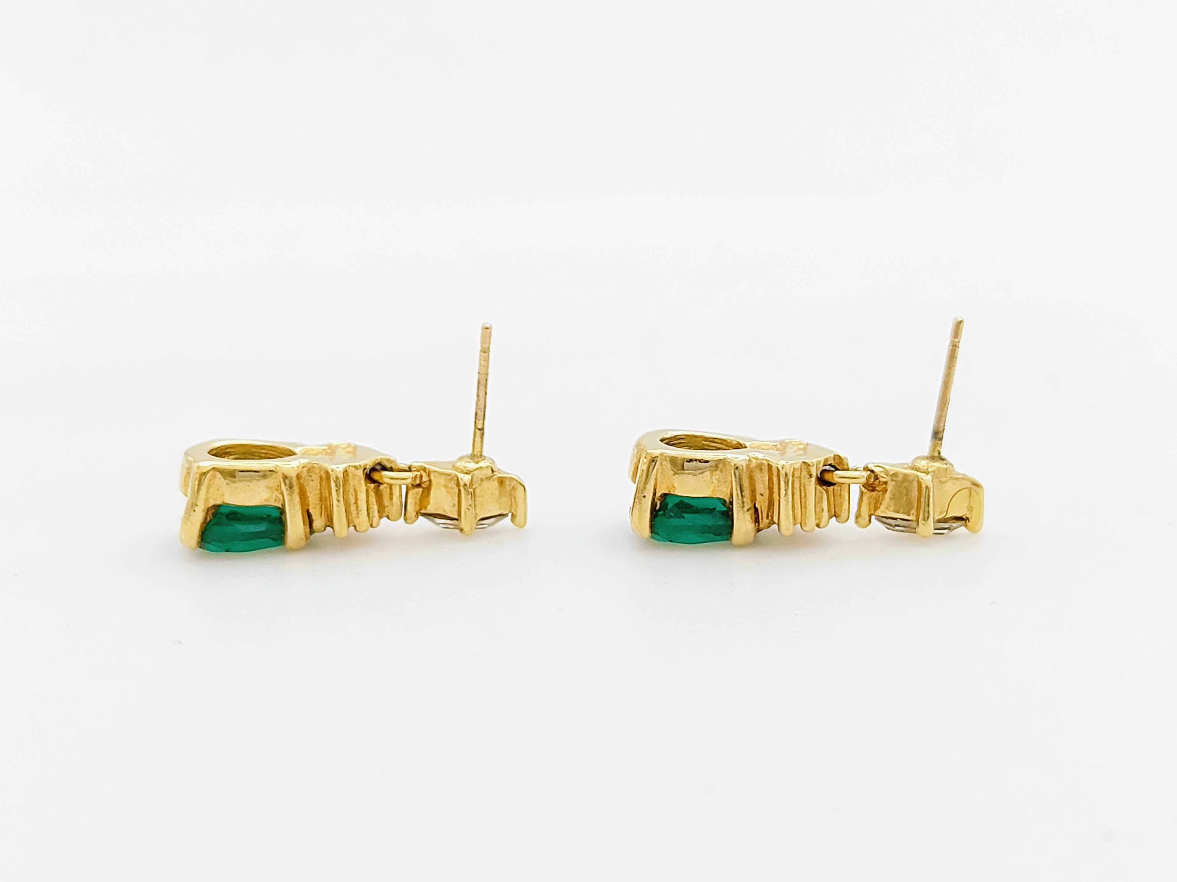rhinestone earrings — view 3