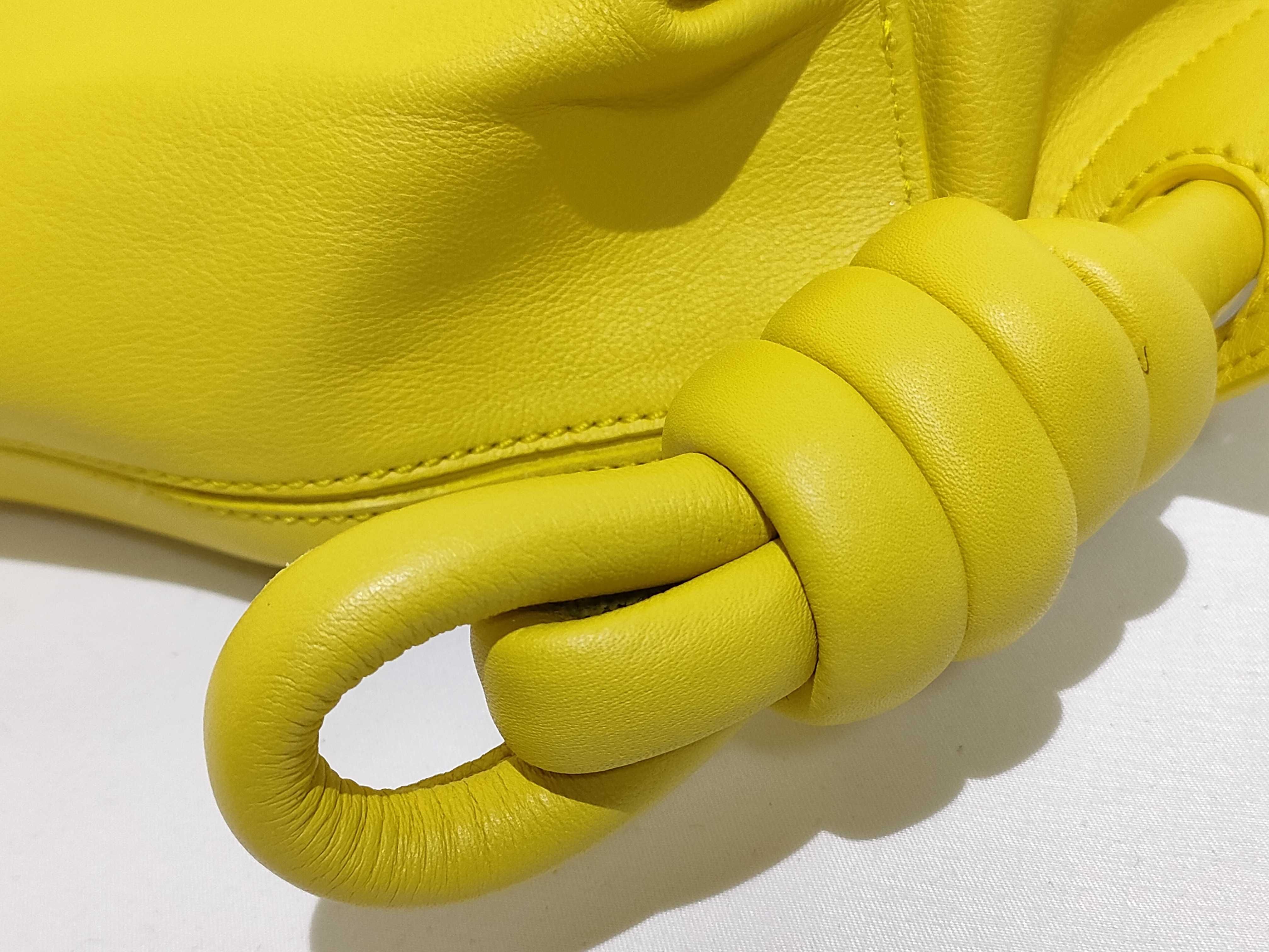 Yago Leather Backpack/Rucksack, Yellow — view 12