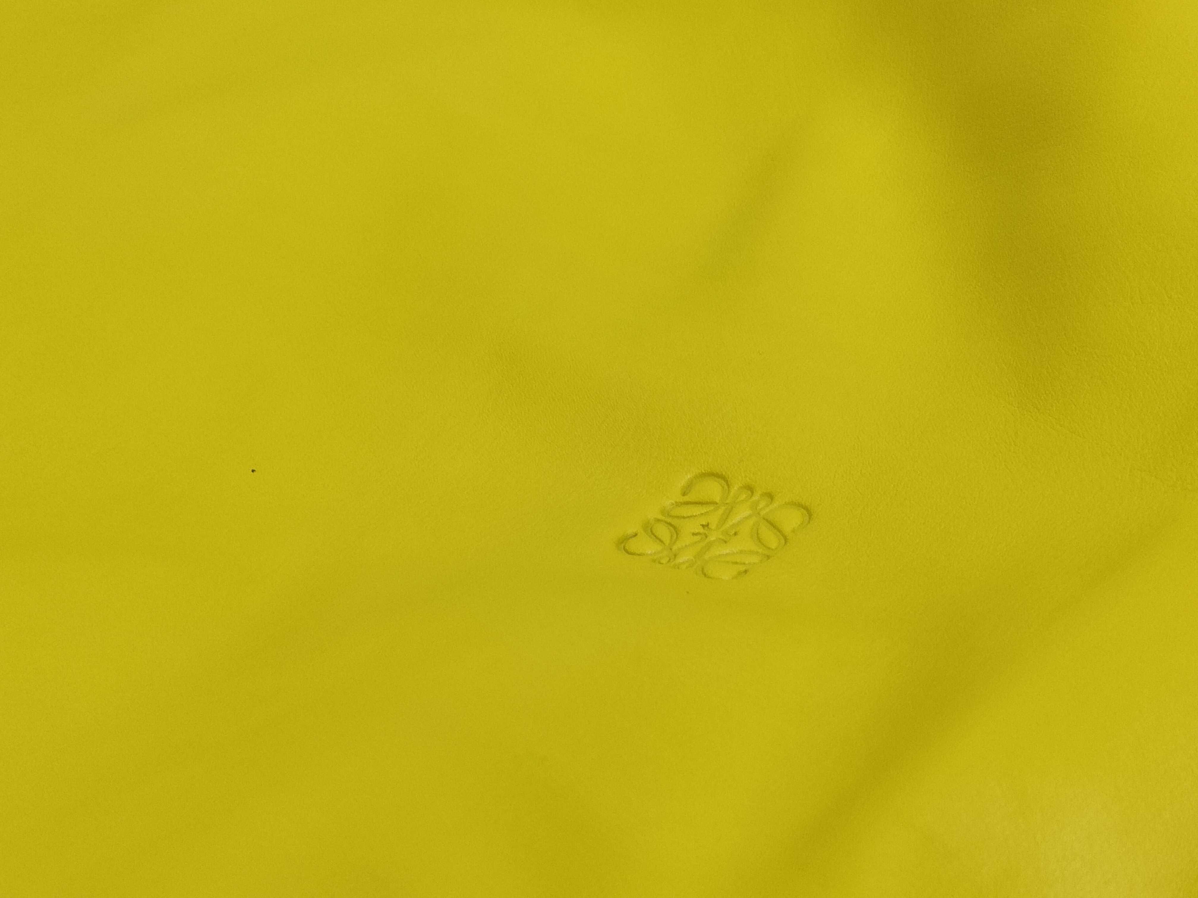 Yago Leather Backpack/Rucksack, Yellow — view 14