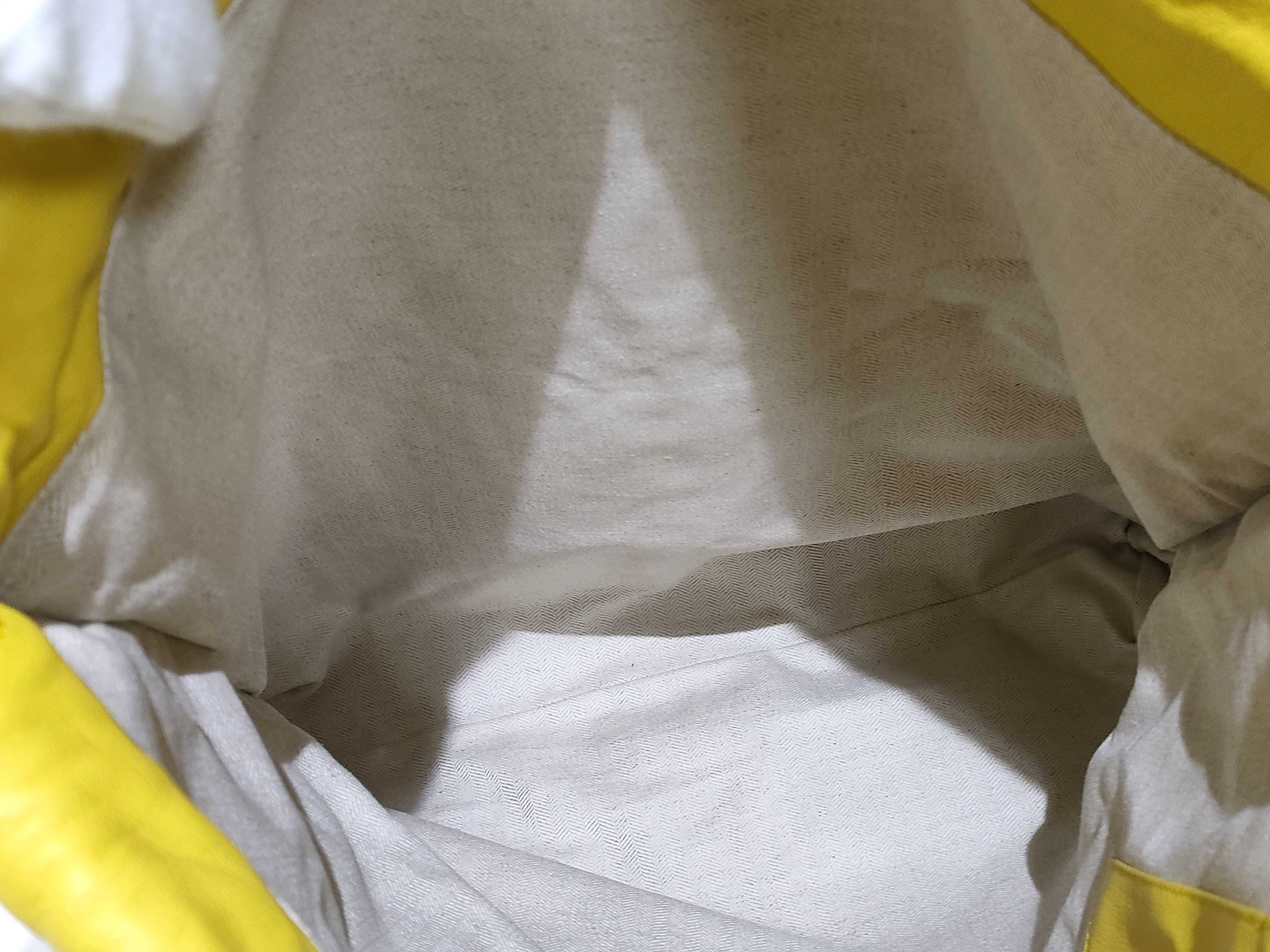 Yago Leather Backpack/Rucksack, Yellow — view 7