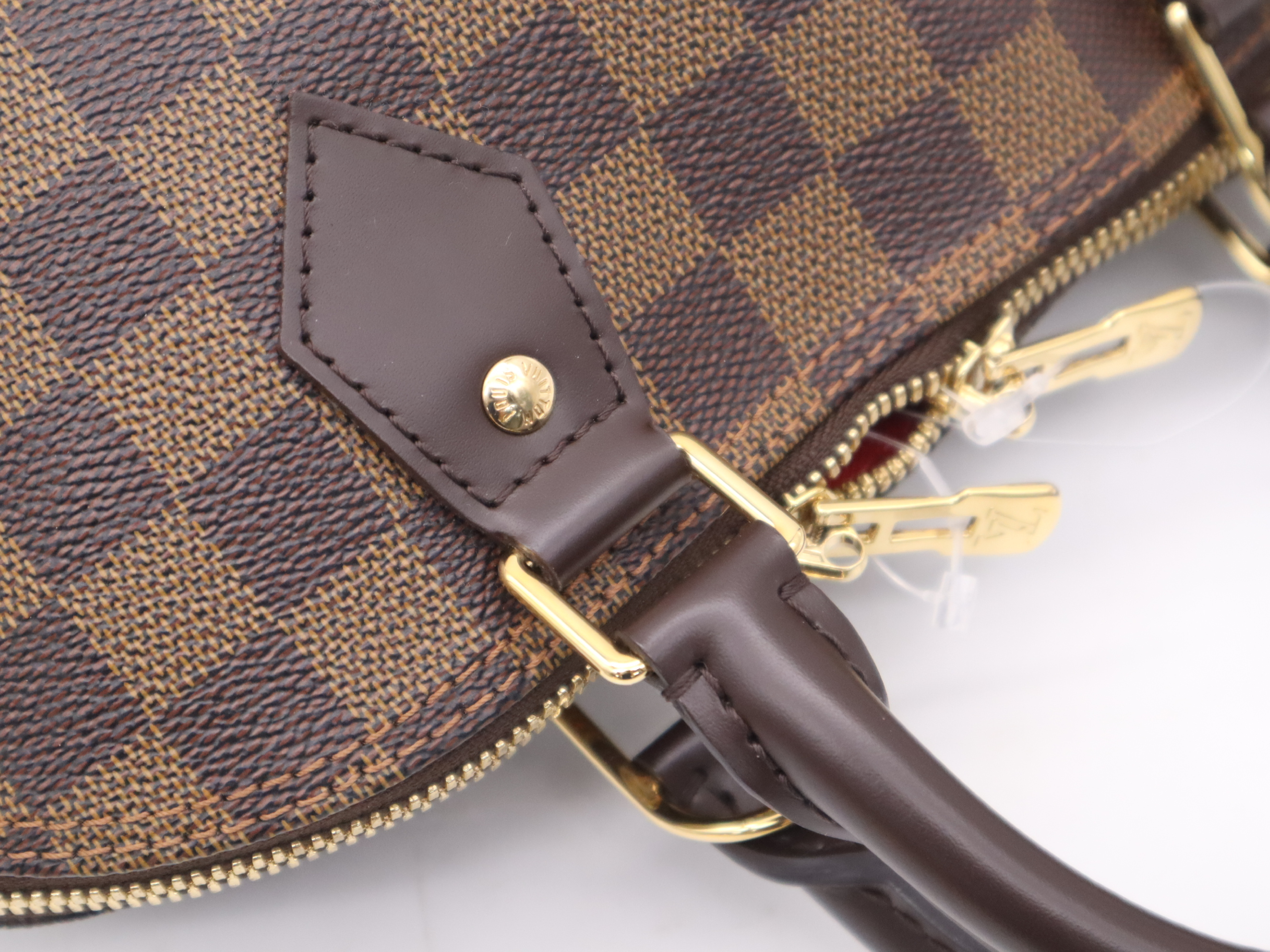 N53151 Damier Alma PM Handbag with padlock, 2 keys, clochette, and dust bag. — view 7