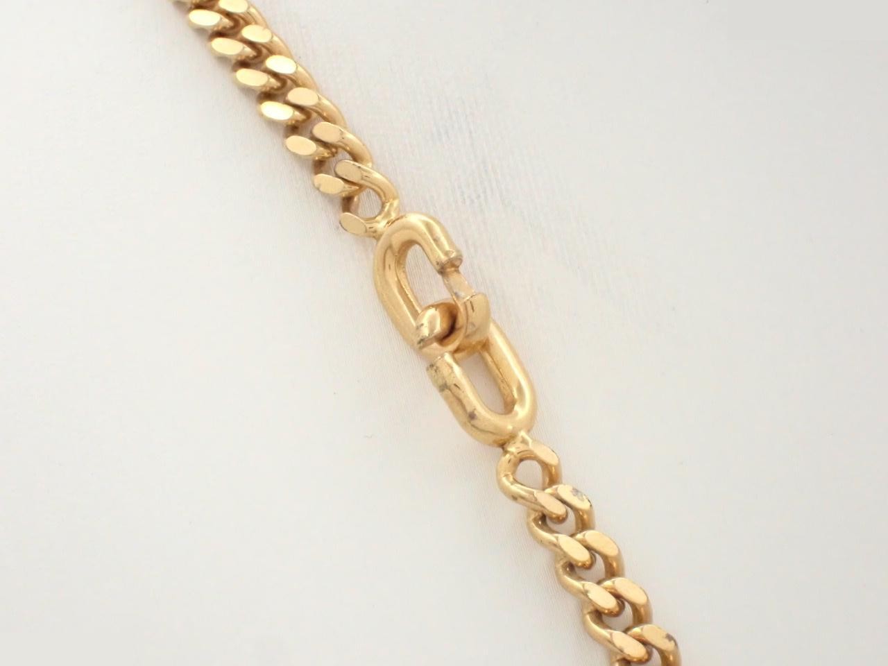 GP logo necklace, approximately 55cm in length. — view 2
