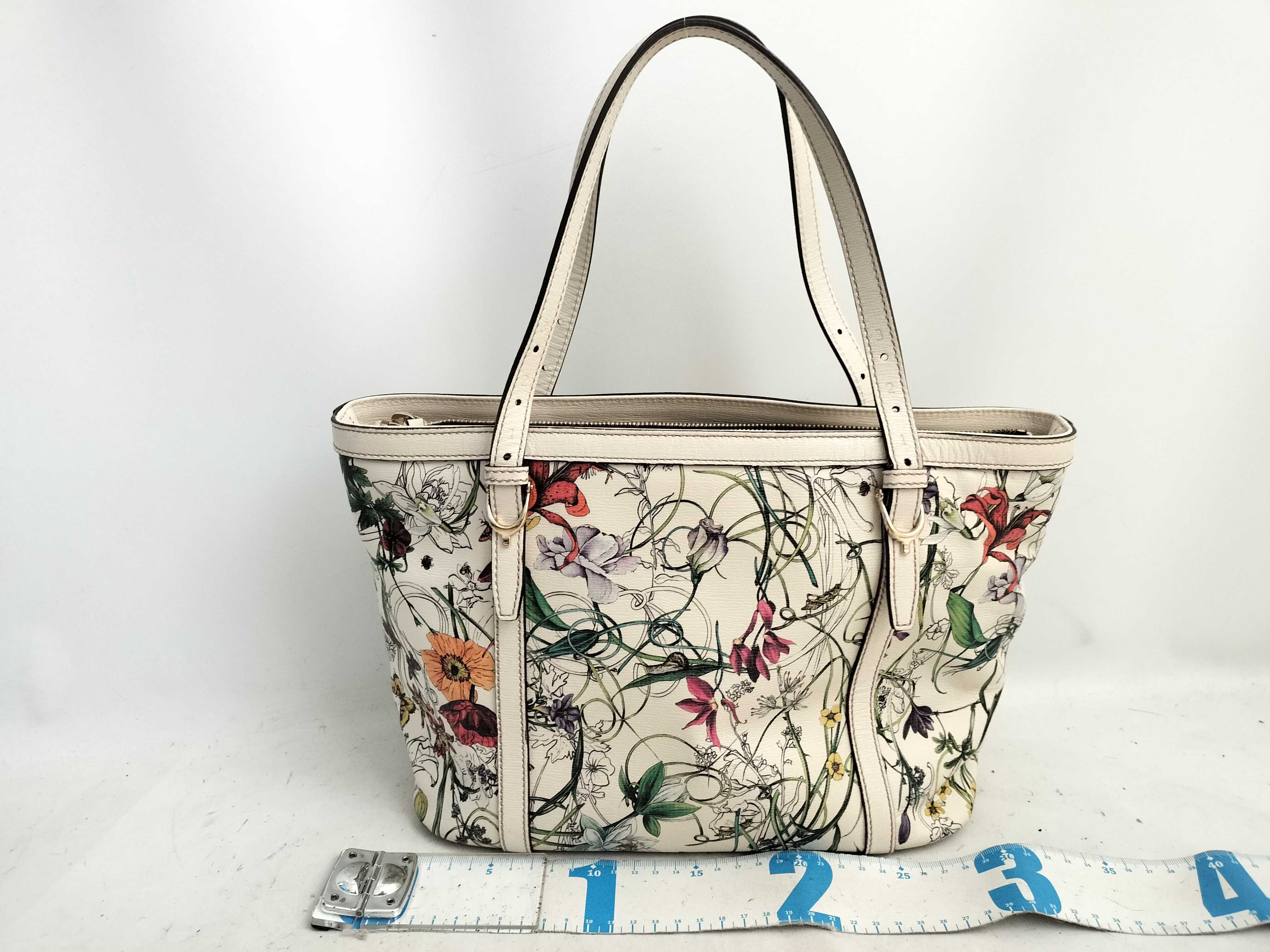 Microguccissima Patent Leather Tote Bag, Pink Beige, 336776 Tote Bag — view 2