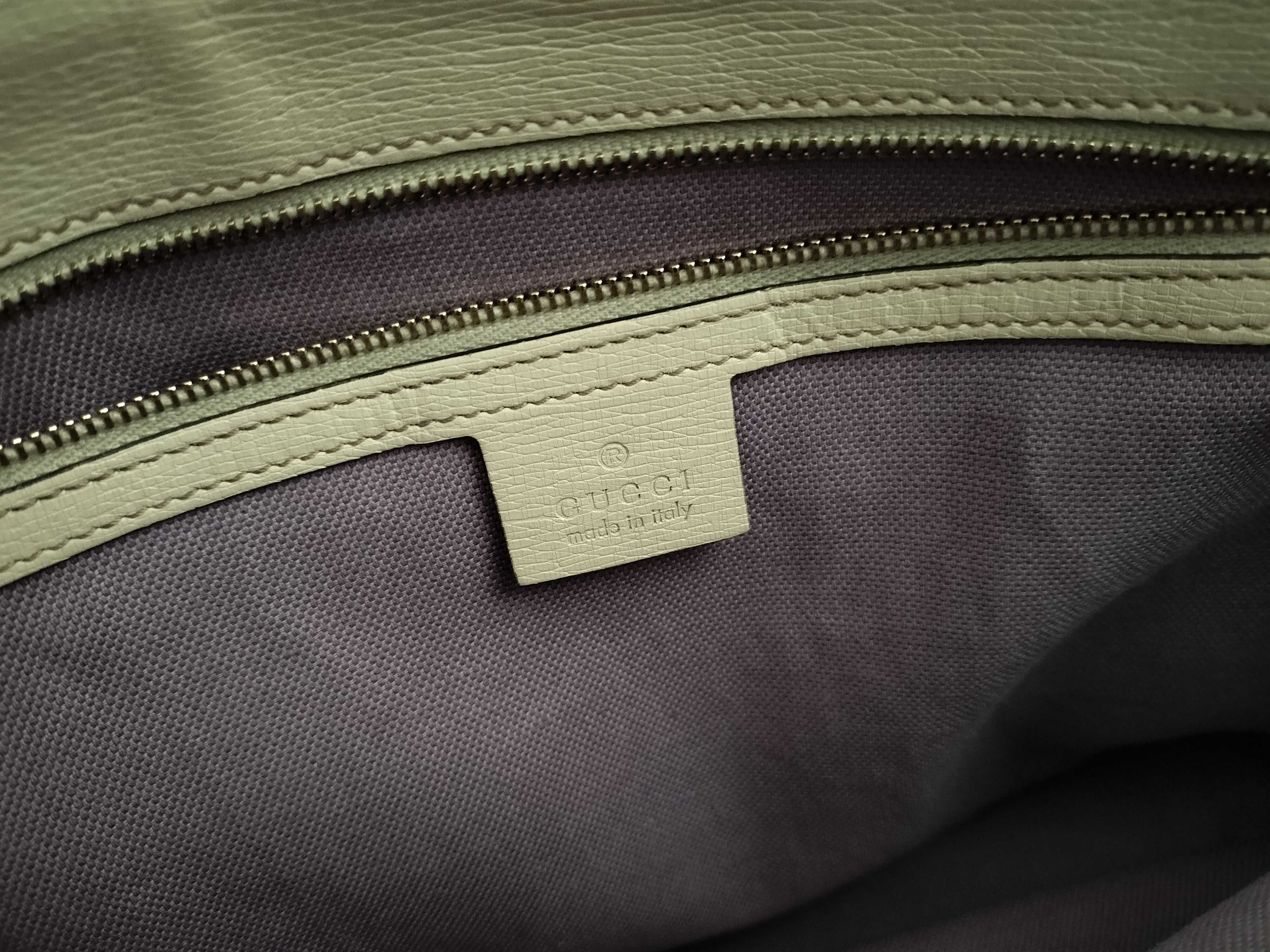 Microguccissima Patent Leather Tote Bag, Pink Beige, 336776 Tote Bag — view 11