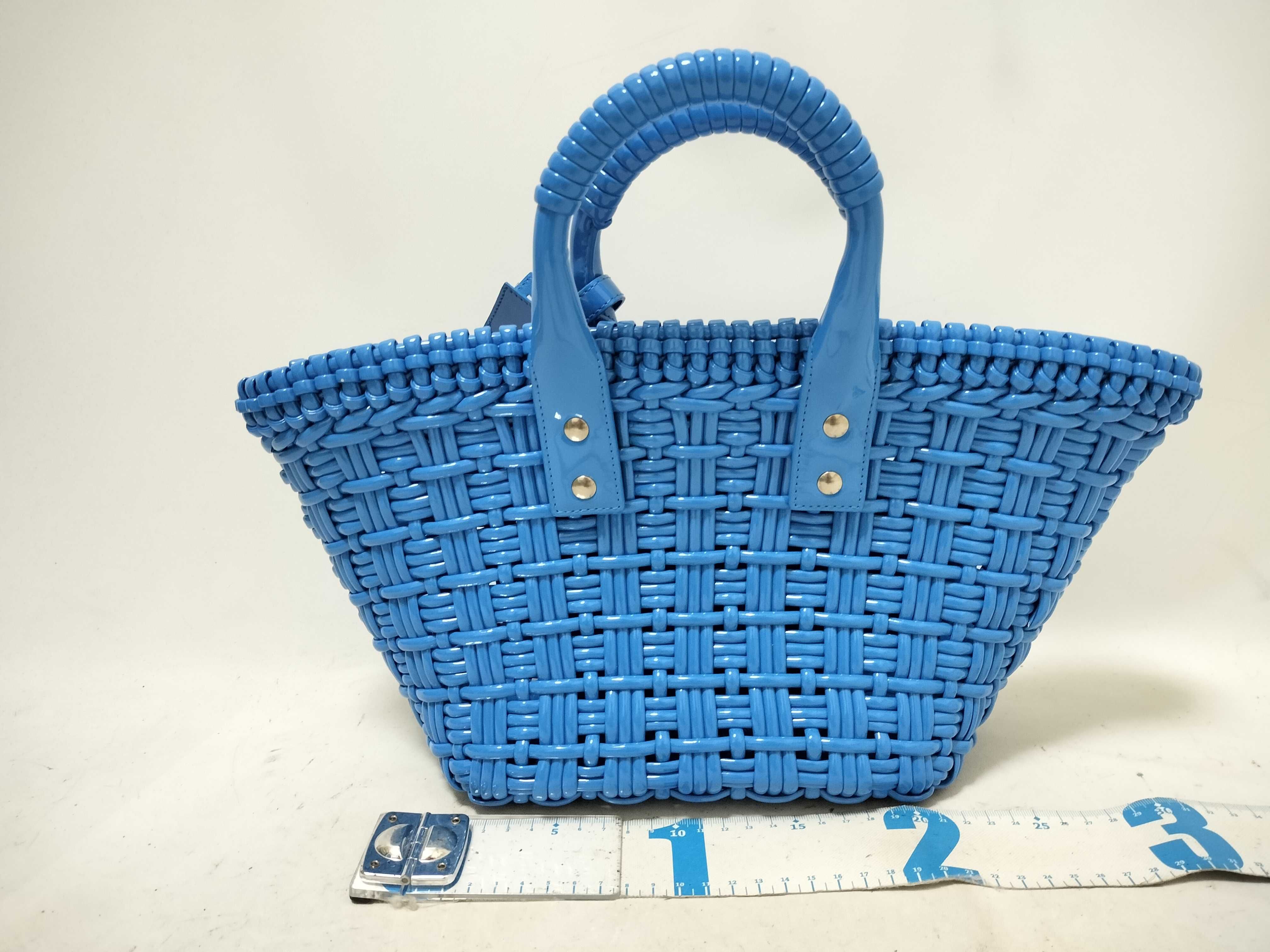 Bistro Basket Bag XS Patent Leather Handbag Blue 671342 Handbag — view 2