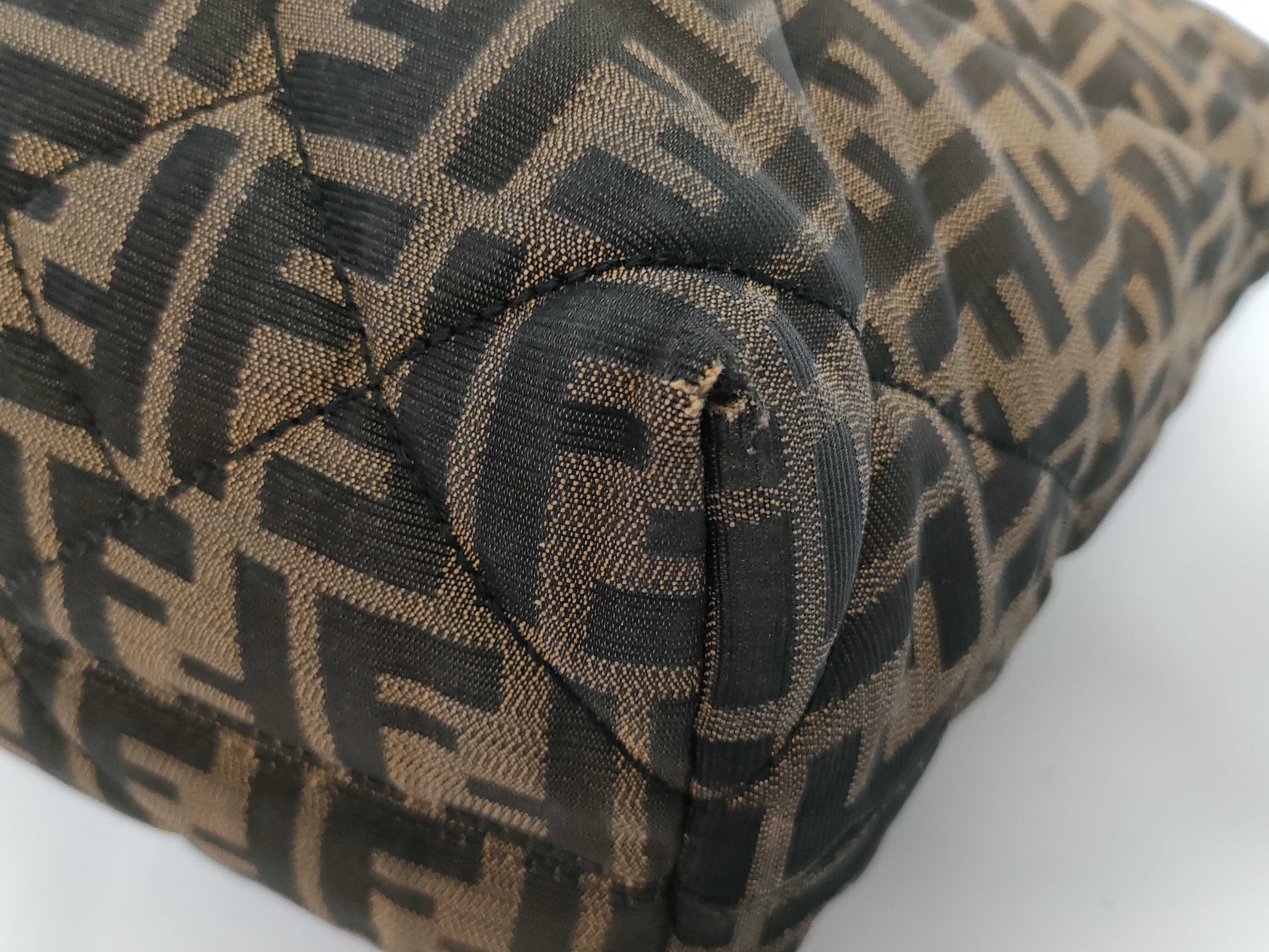 Zucca pattern FF Logo Quilted Tote Bag — view 4
