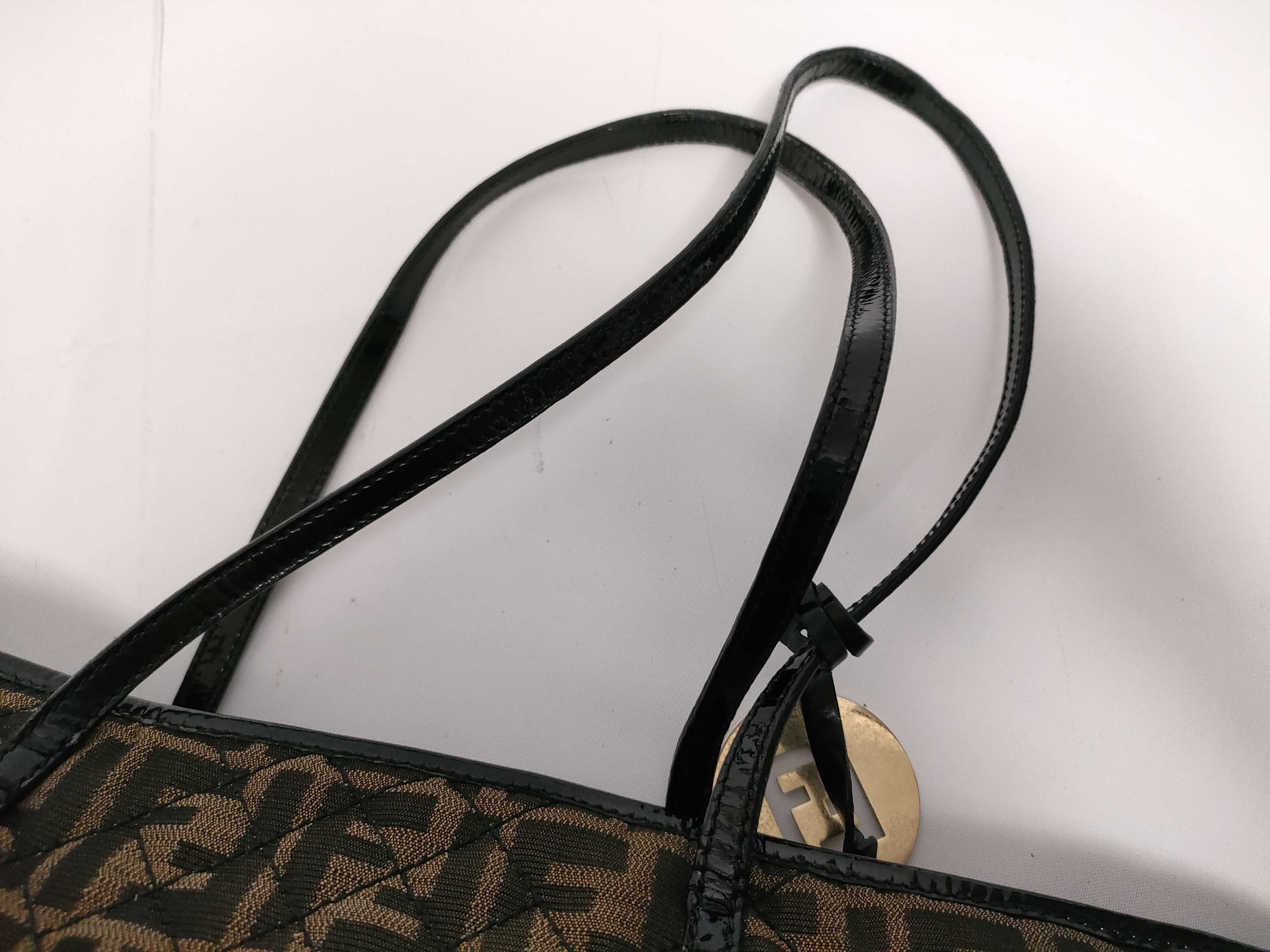 Zucca pattern FF Logo Quilted Tote Bag — view 5