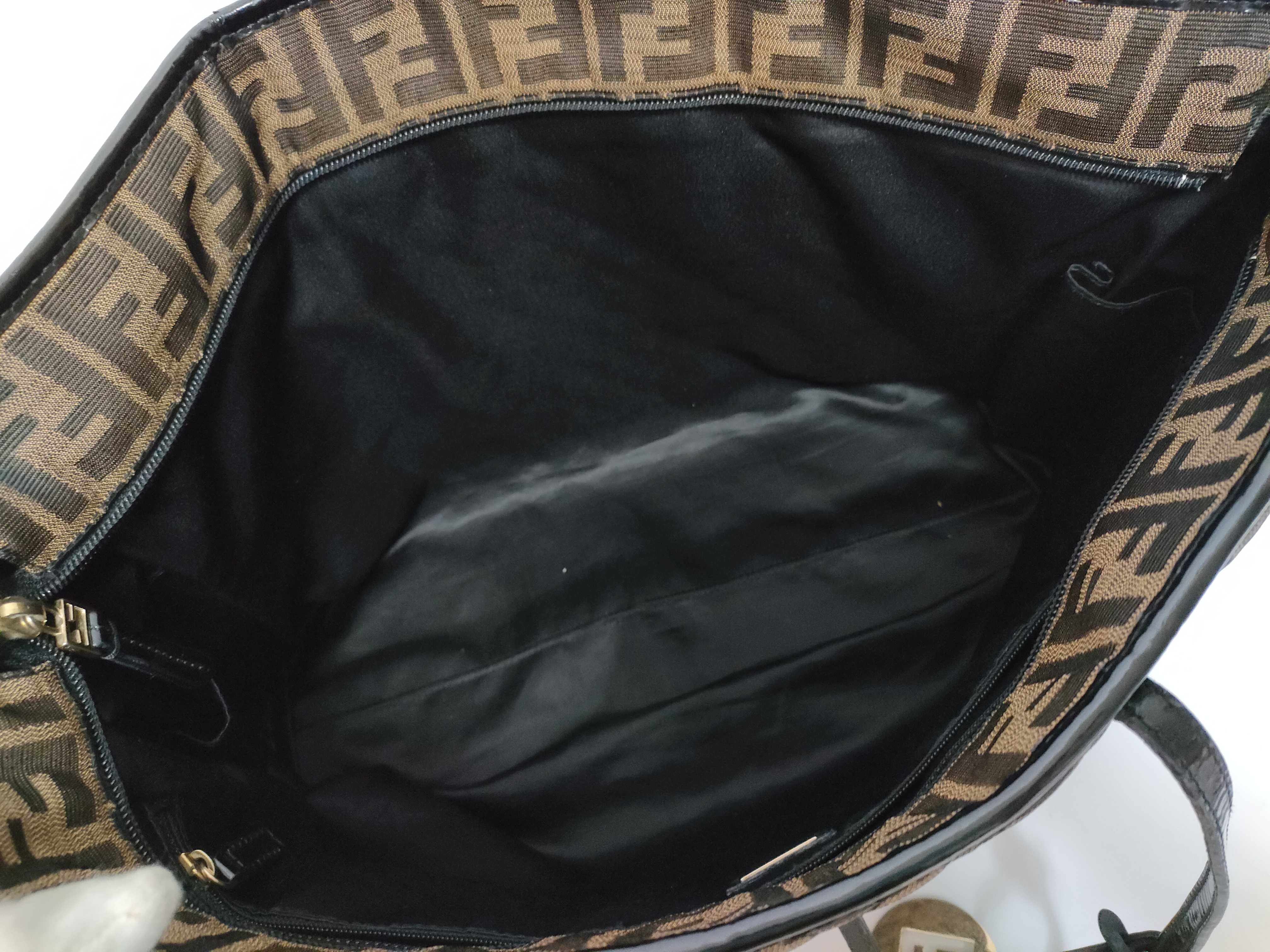 Zucca pattern FF Logo Quilted Tote Bag — view 8