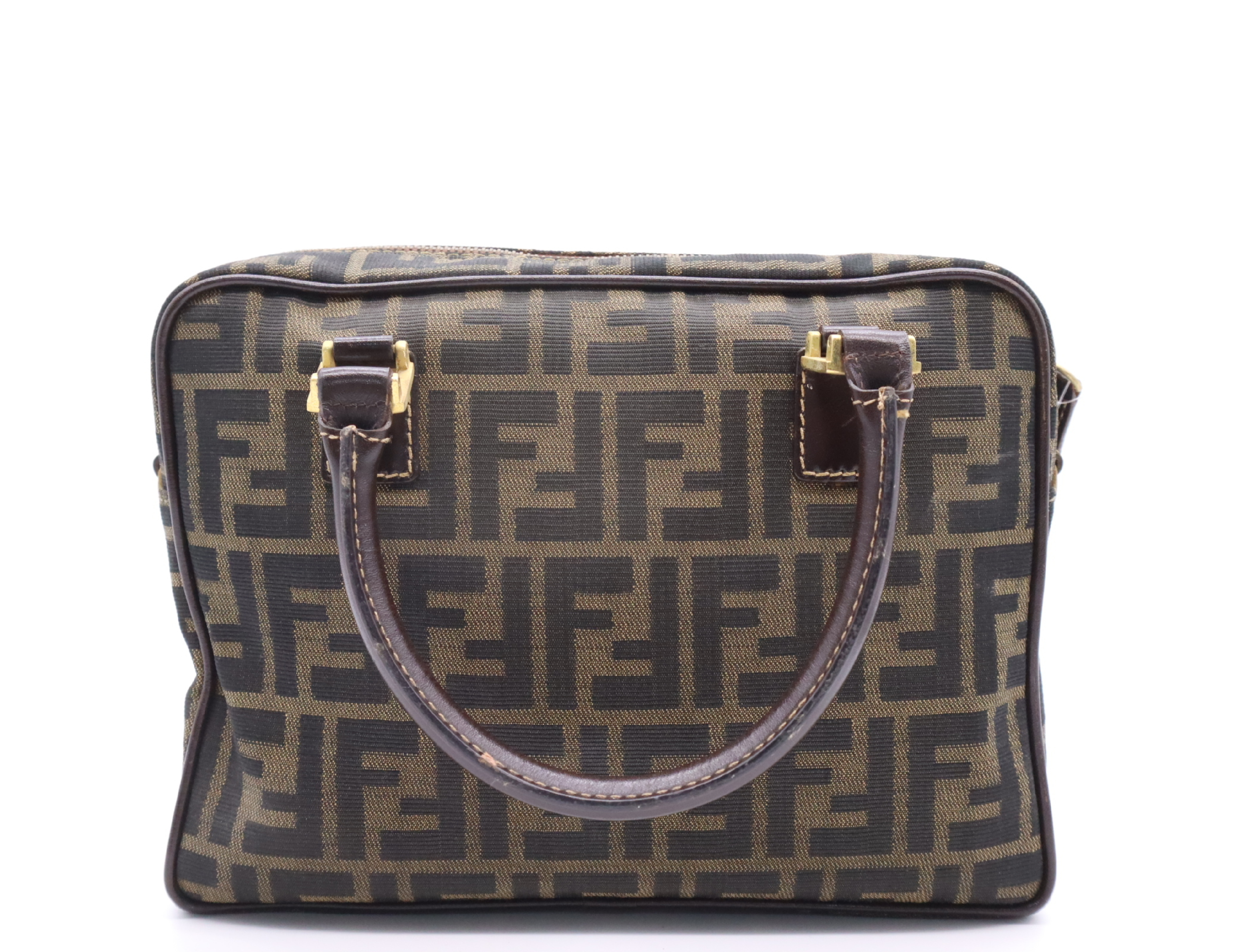 Canvas Zucca Khaki Handbag — view 2