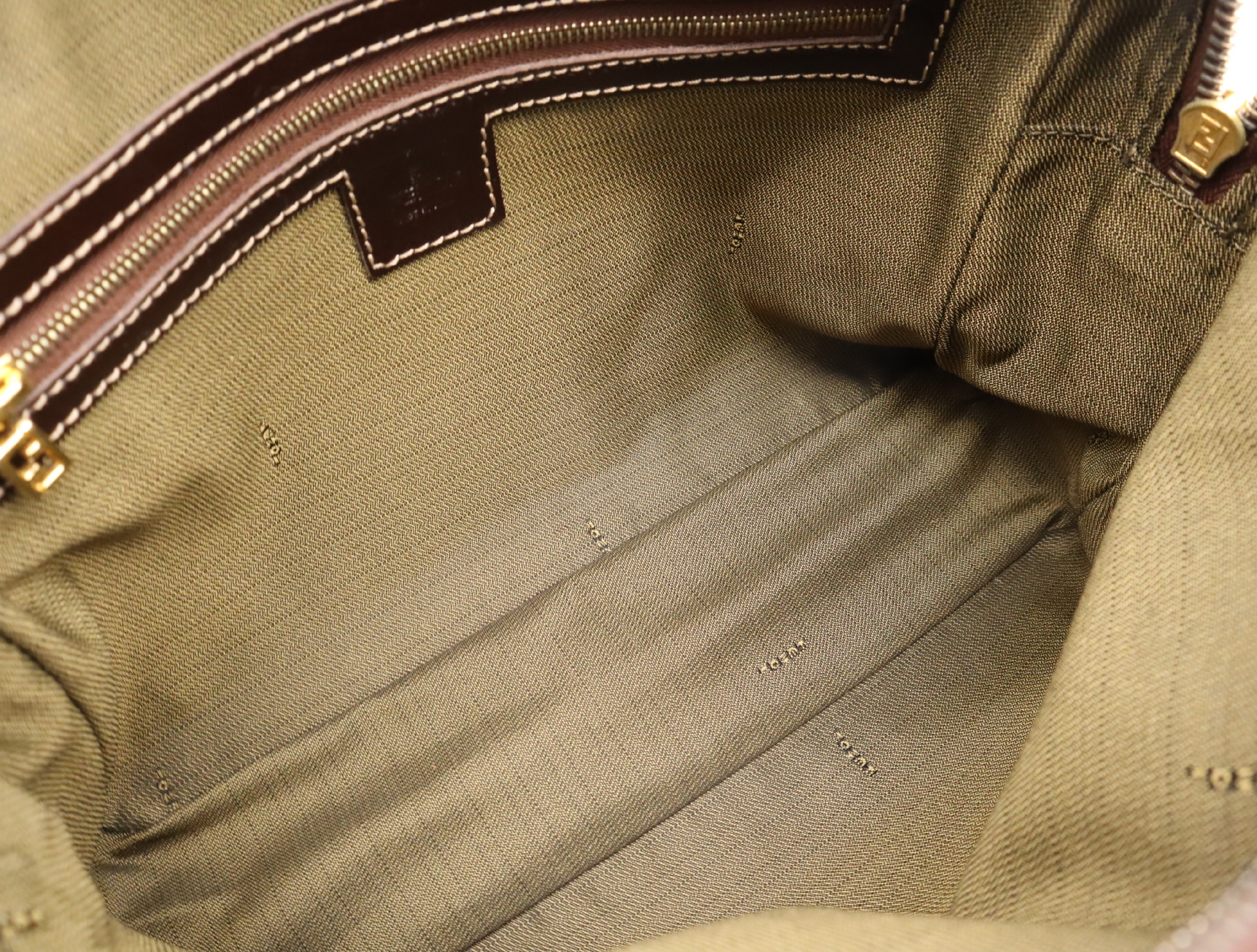 Canvas Zucca Khaki Handbag — view 12