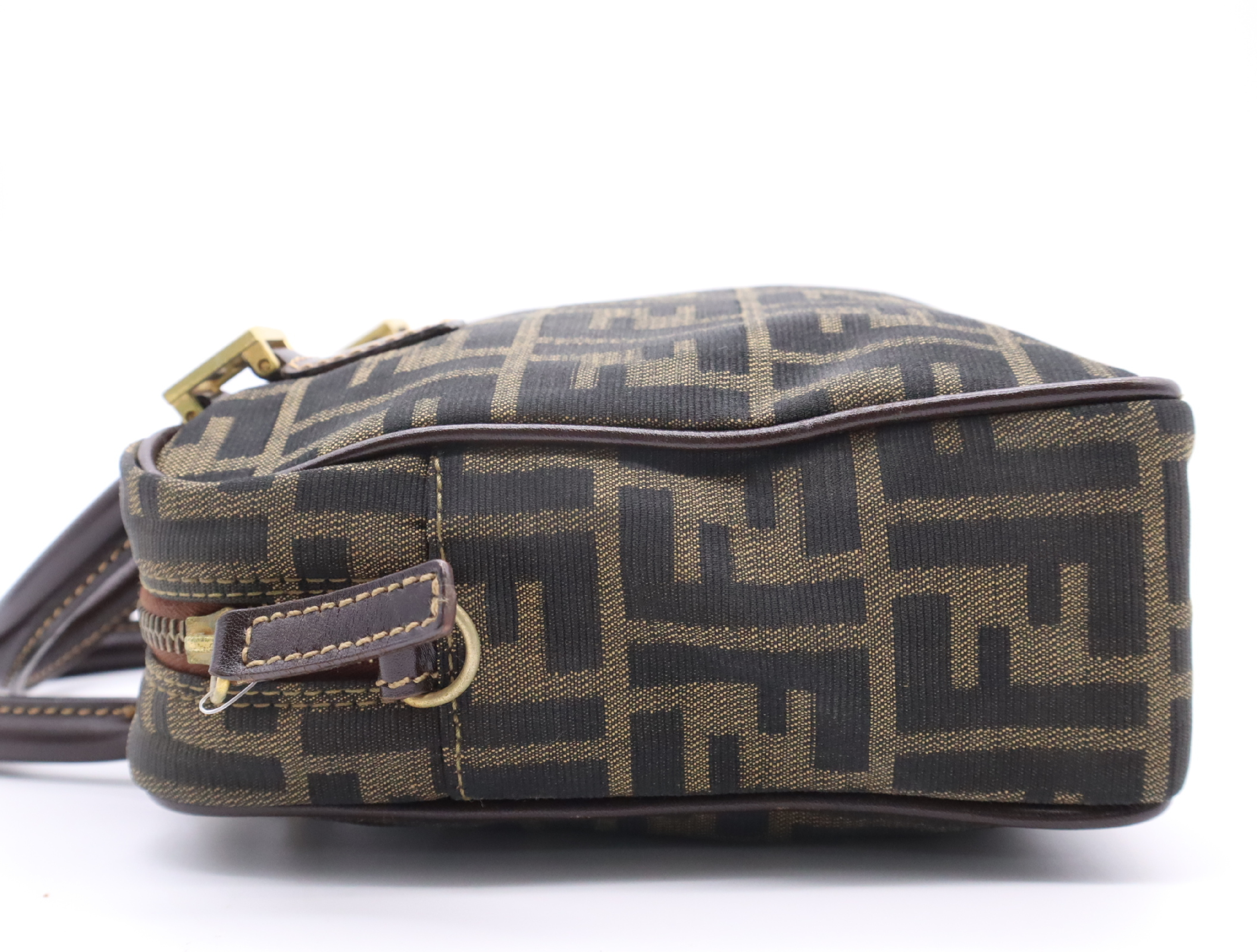 Canvas Zucca Khaki Handbag — view 3