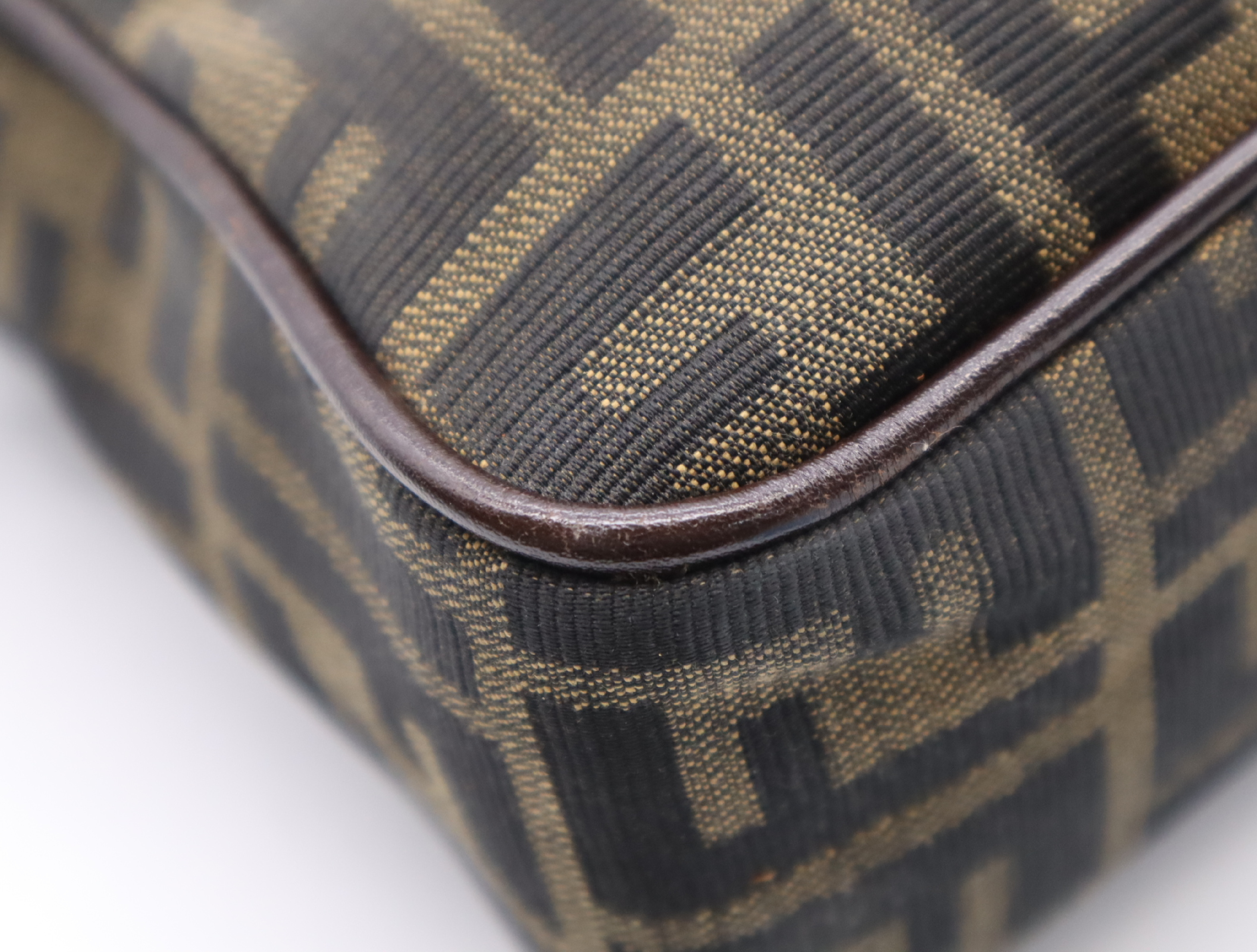 Canvas Zucca Khaki Handbag — view 6
