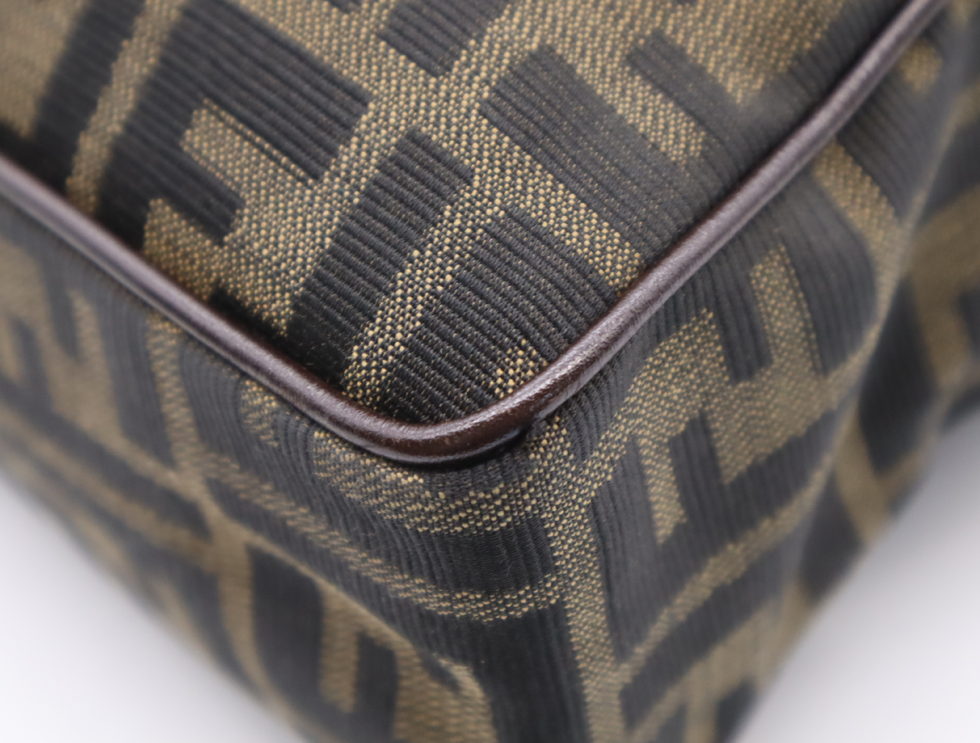 Canvas Zucca Khaki Handbag — view 7