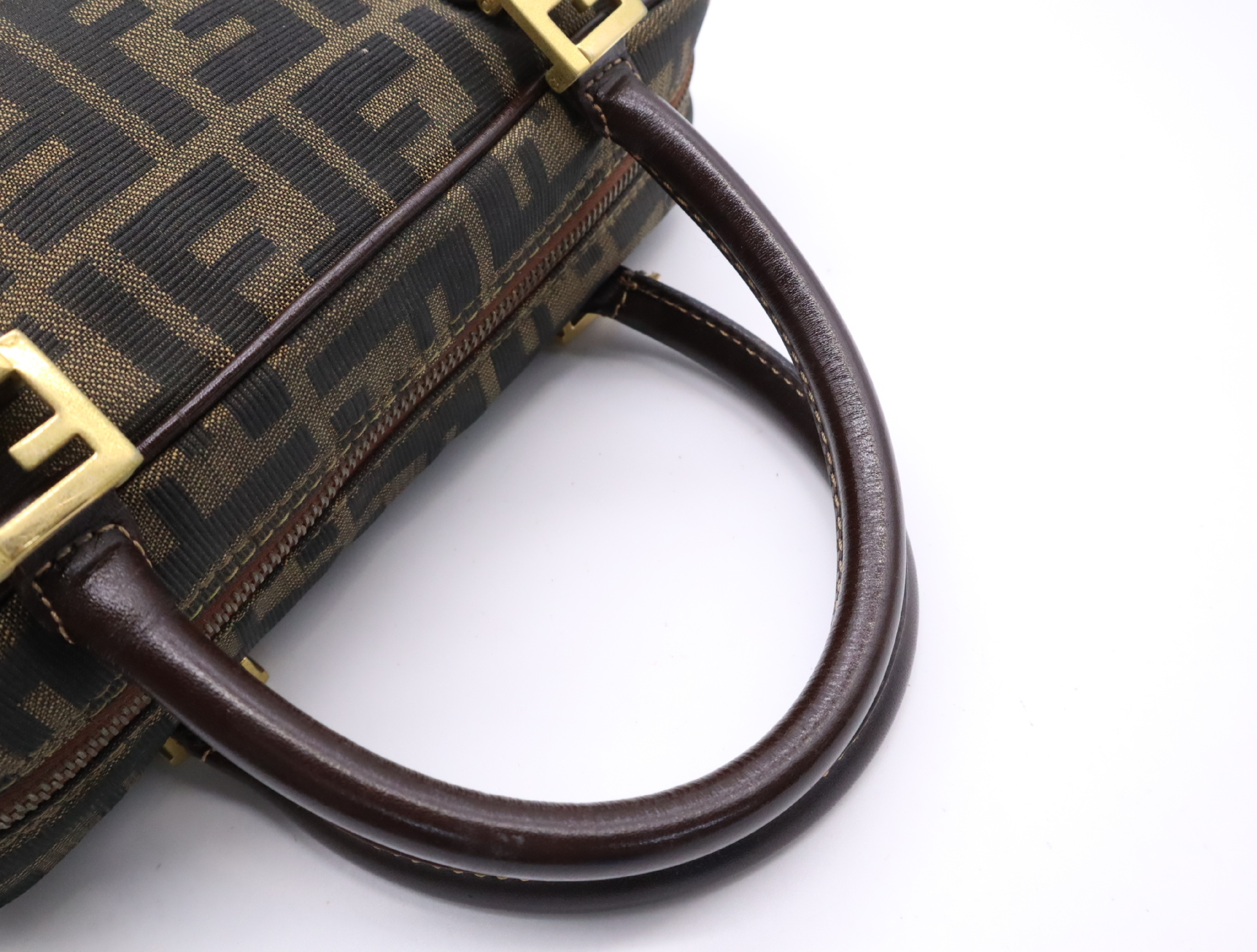 Canvas Zucca Khaki Handbag — view 10