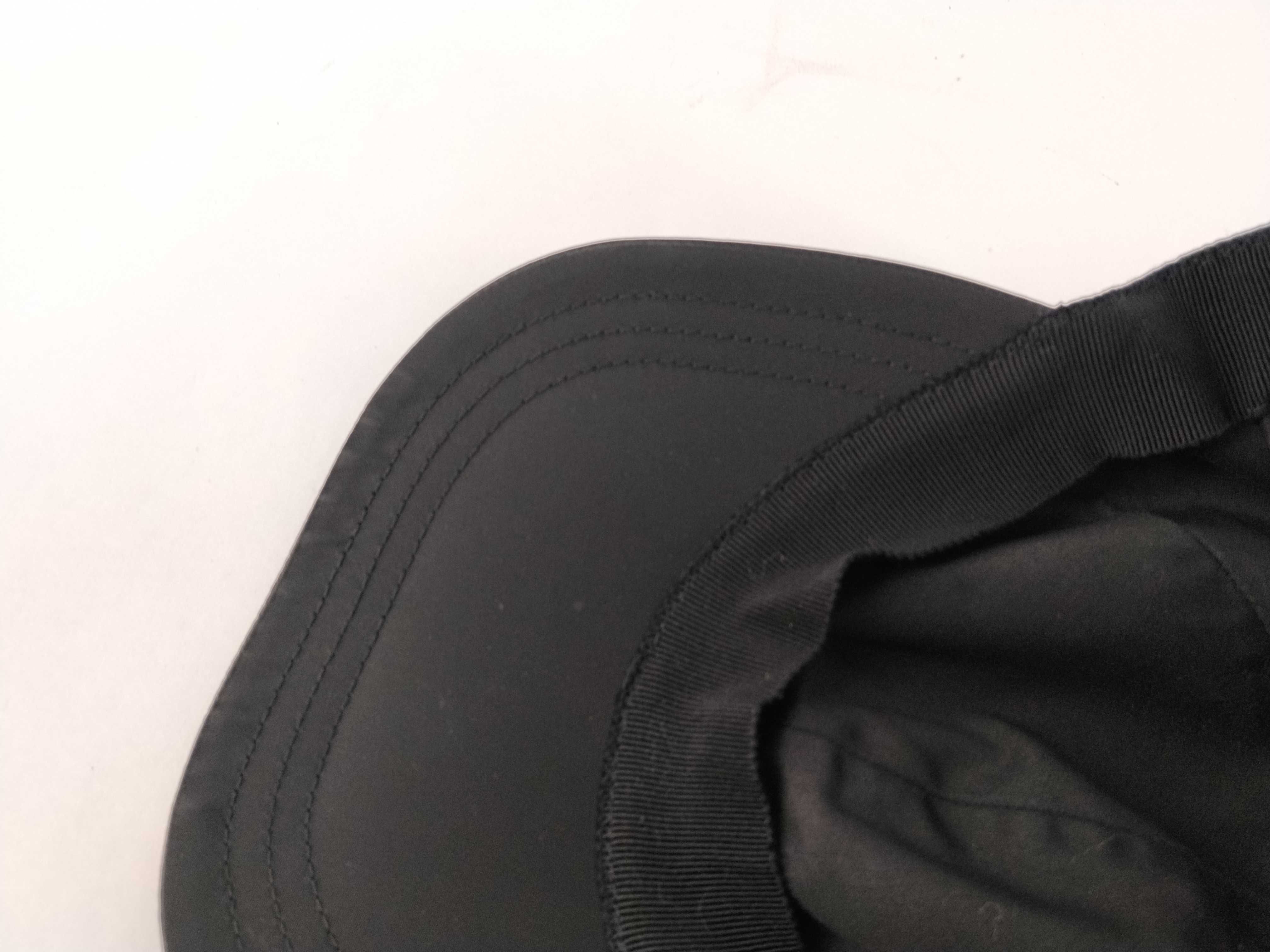 Nylon Baseball Cap with Triangle Plate Logo, Black, Other Accessories — view 9