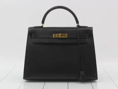 Kelly 32 Sellier Ardennes Black Gold Hardware Y