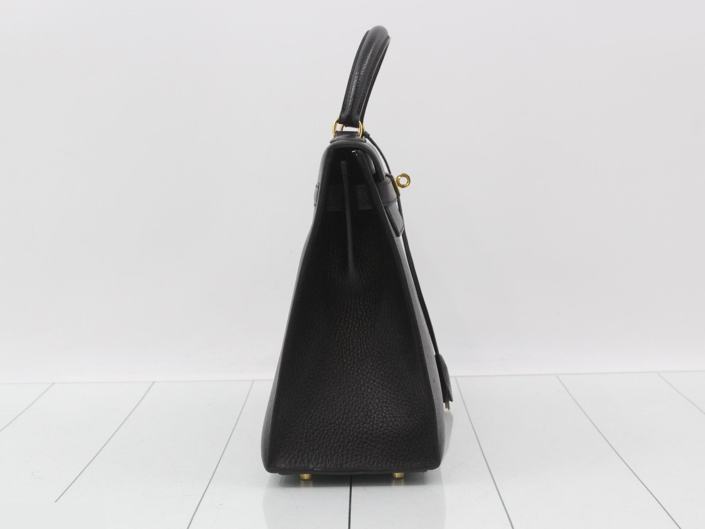 Kelly 32 Sellier Ardennes Black Gold Hardware Y — view 5