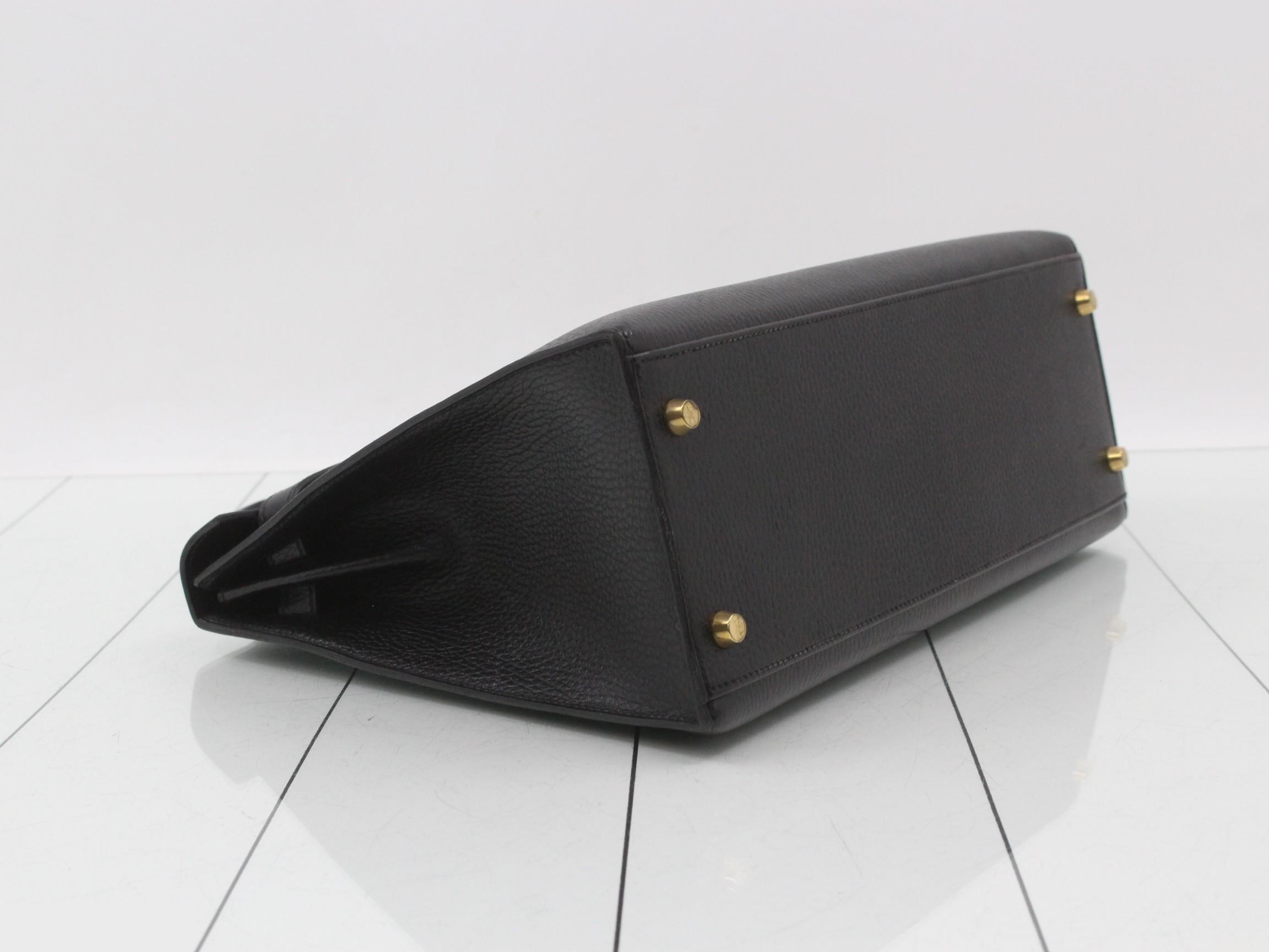 Kelly 32 Sellier Ardennes Black Gold Hardware Y — view 6
