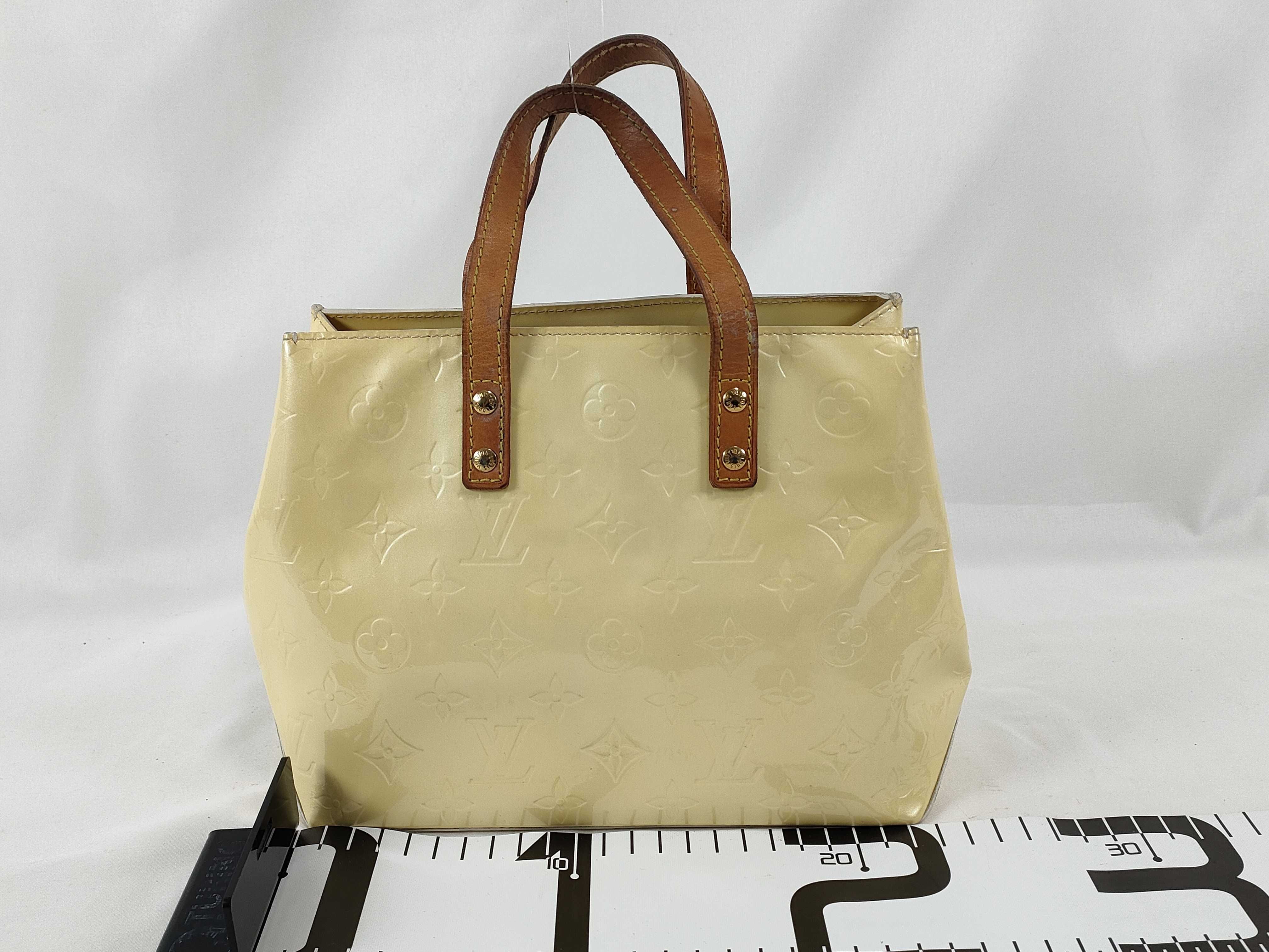 Vernis Louis Vuitton Vernis Lead PM Handbag Yellow *Internal stains and mold M91307 TH0055 Handbag — view 2