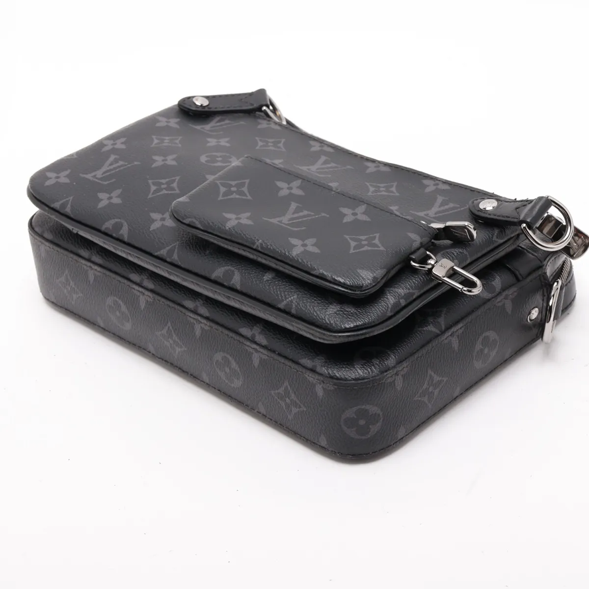 Monogram Eclipse Trio Messenger M69443 Black (RFID detected) — view 5