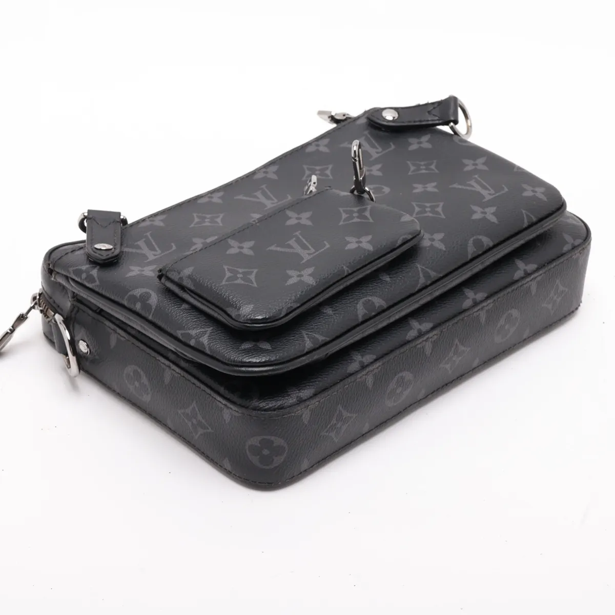 Monogram Eclipse Trio Messenger M69443 Black (RFID detected) — view 6