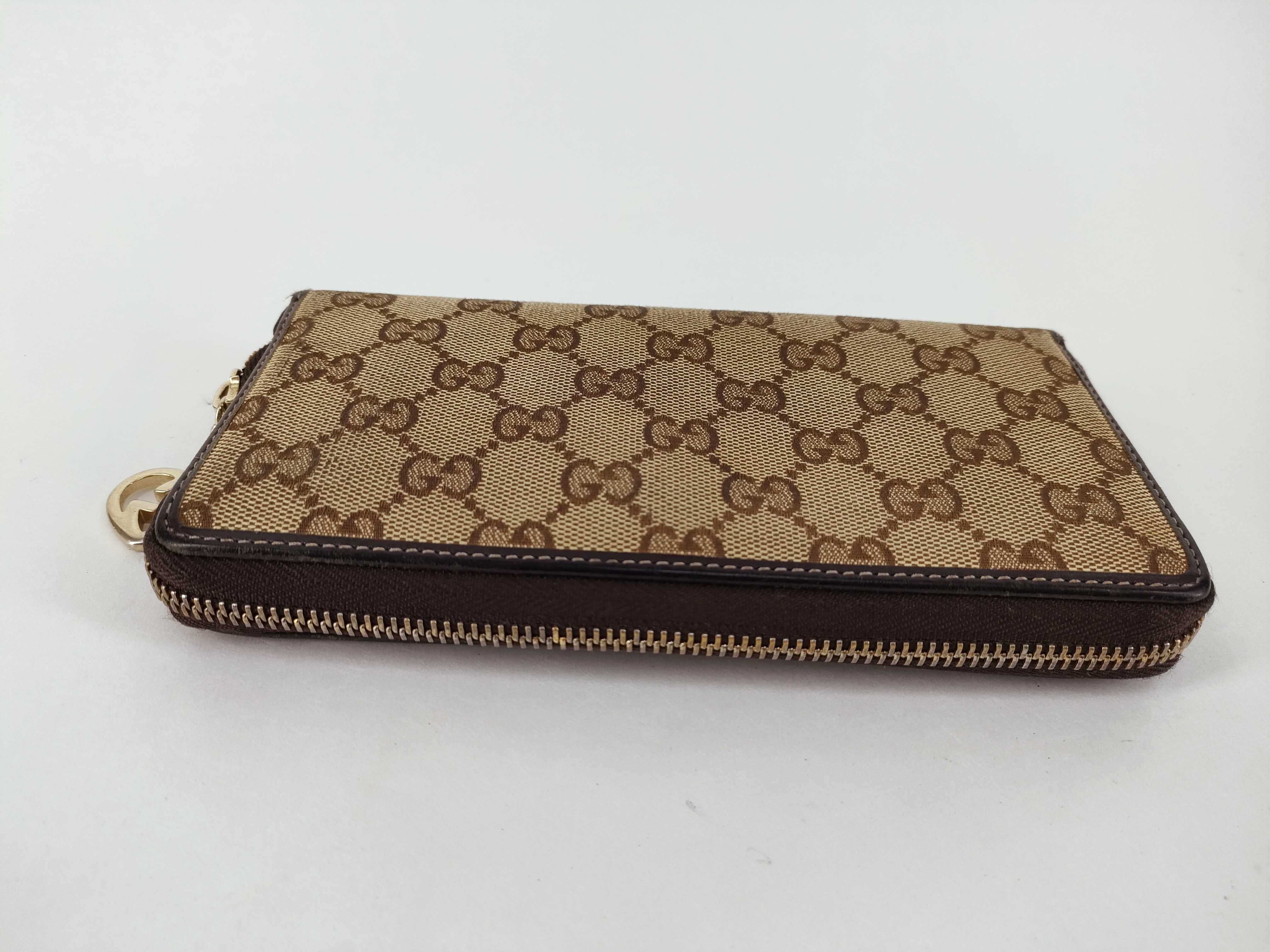 GG Canvas Long Wallet, Round Zipper Wallet — view 5