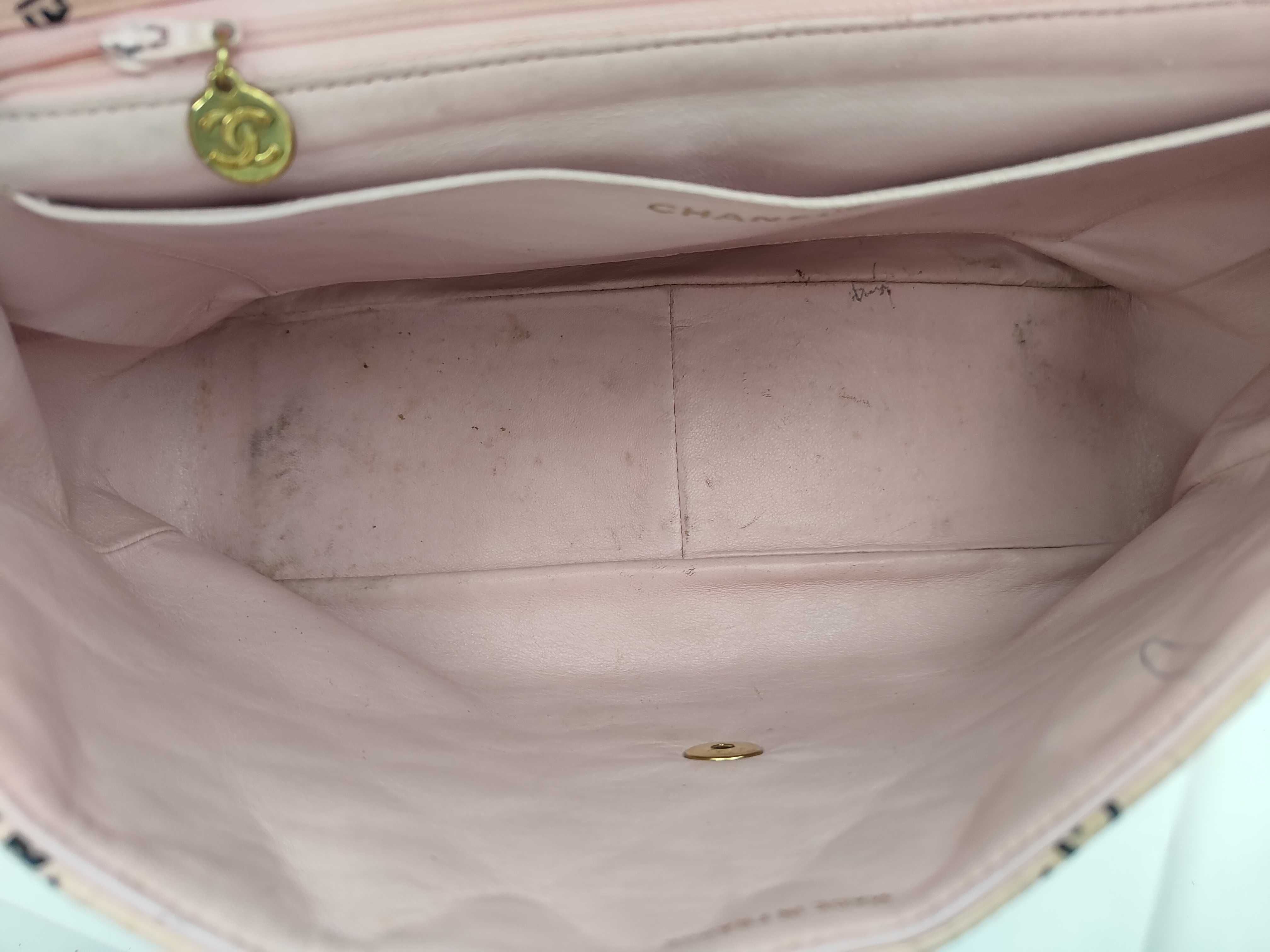 Large Matelassé Cotton Chain Shoulder Bag — view 8