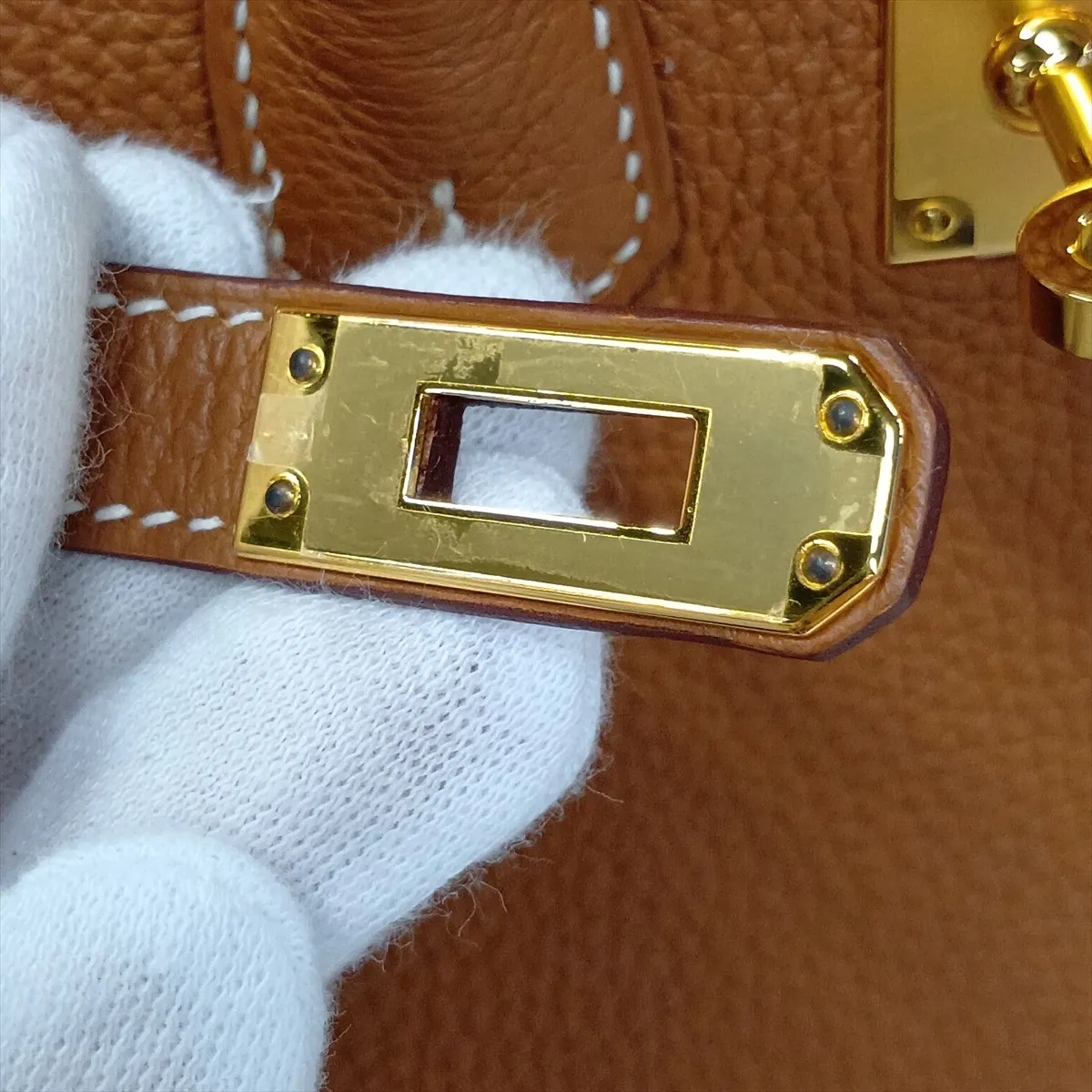 [Individually packaged] Hermes Birkin 25 Letournée Togo Gold Hardware B: 2023 — view 12